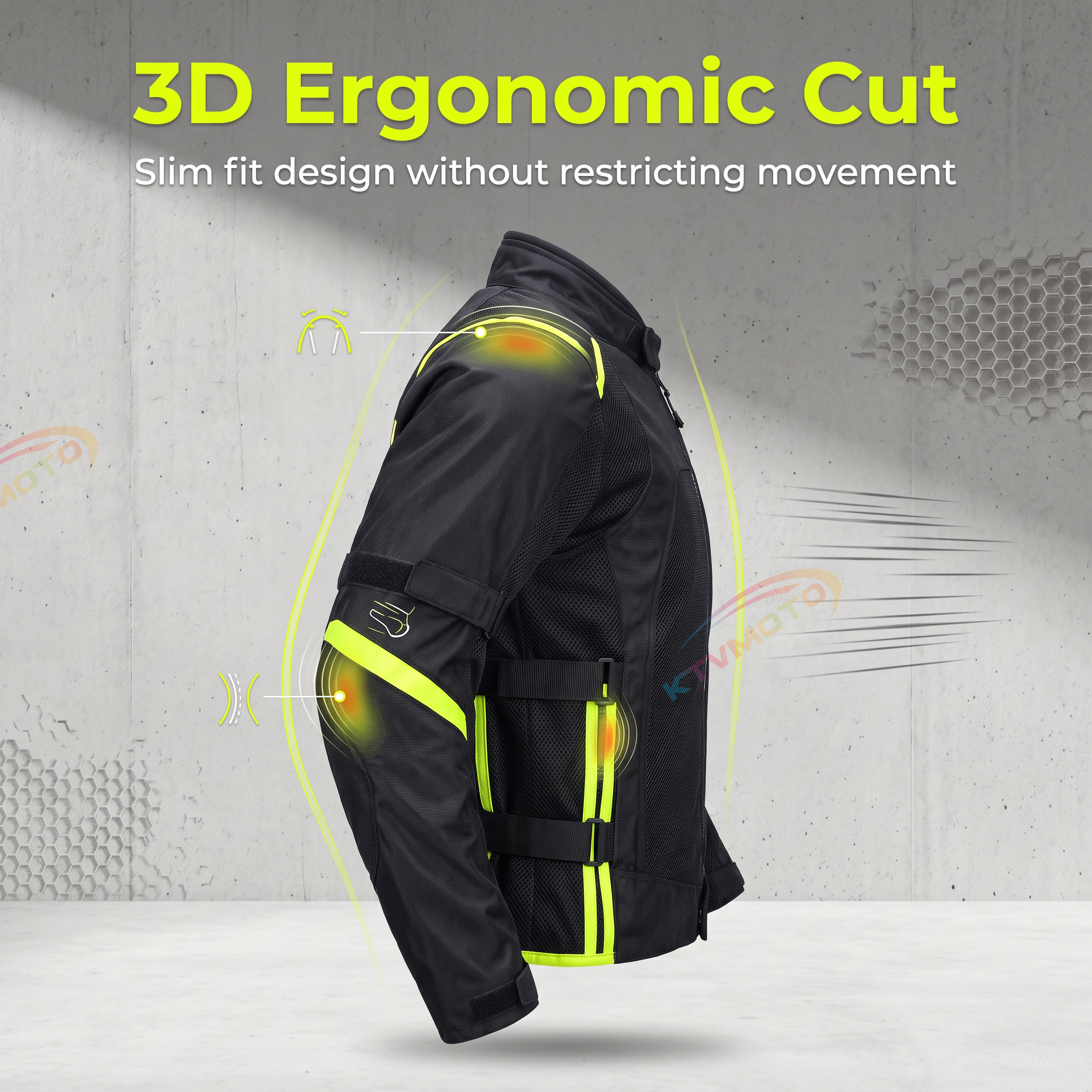 Motorcycle breathable riding jacket-J85
