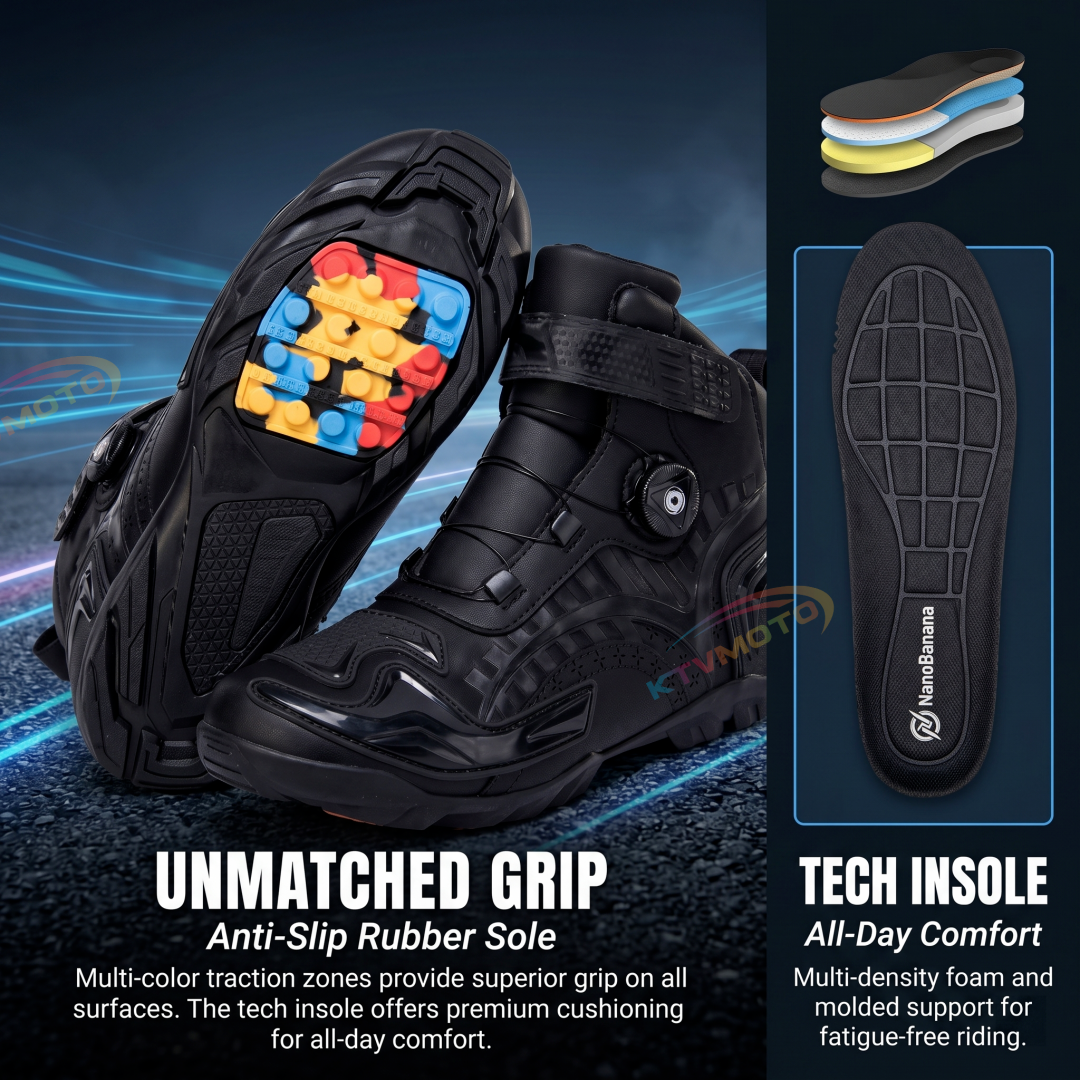 Waterproof Motorcycle Riding Boots-K34