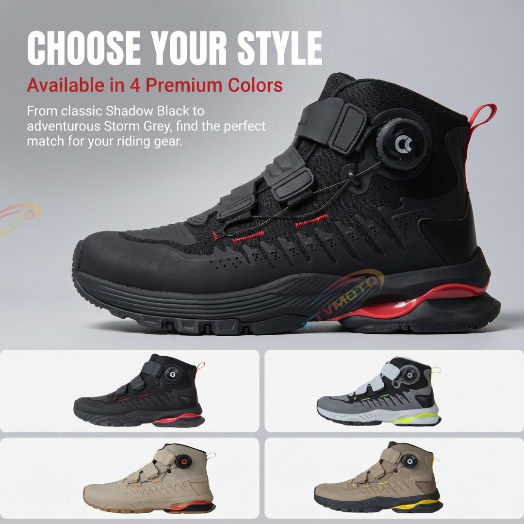 Motorcycle mesh breathable riding boots-K27