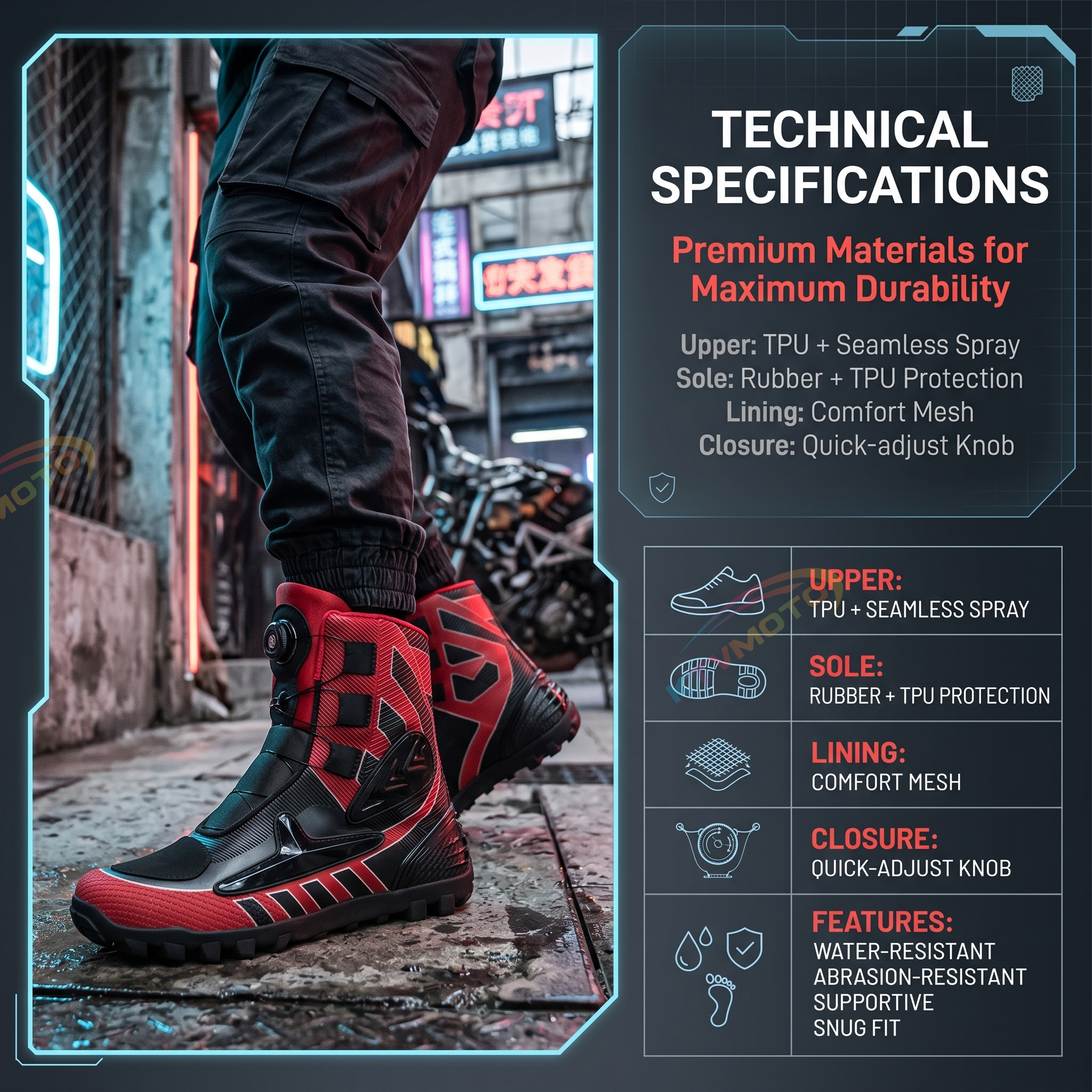 Motorcycle riding shoes-K109