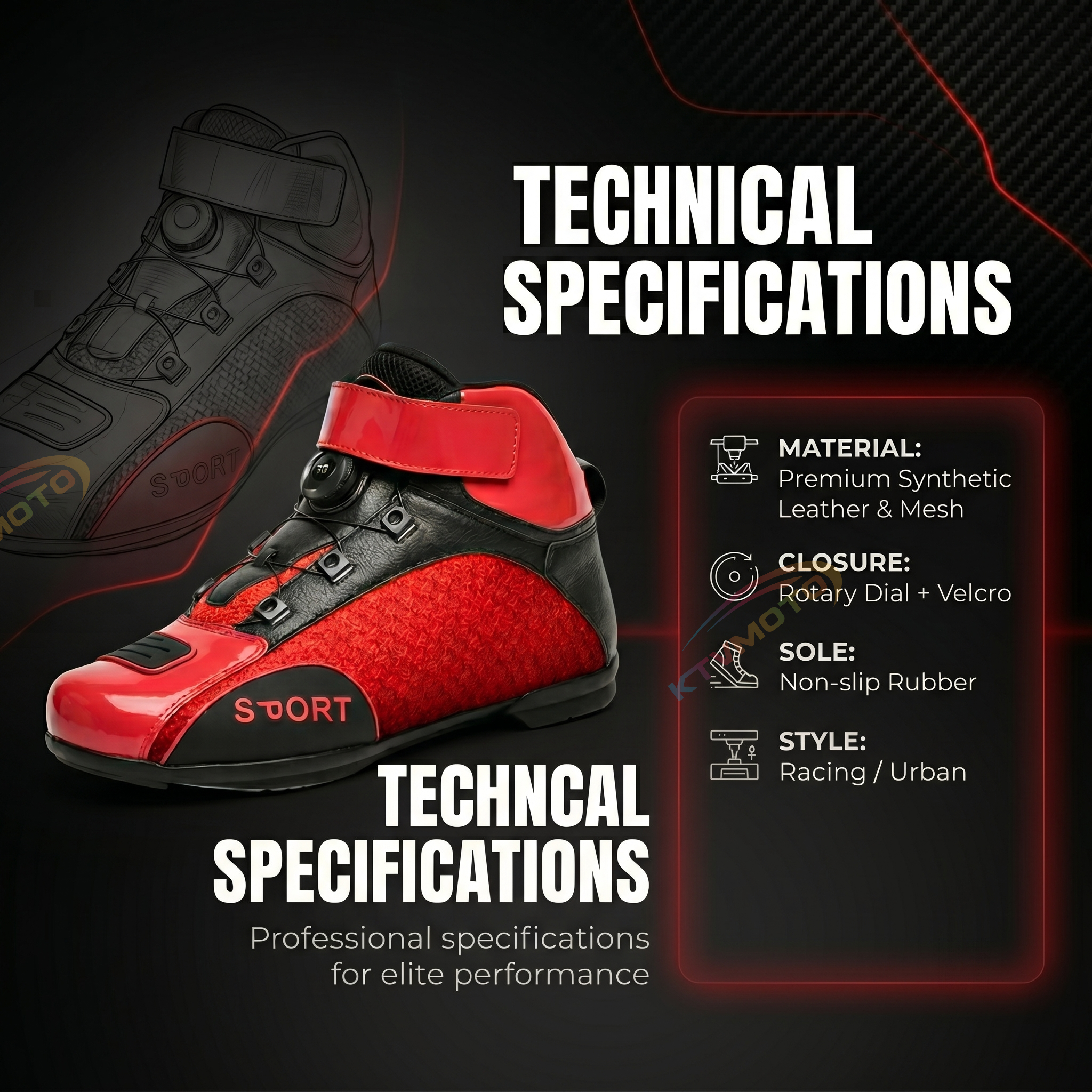Riding boots motorcycle boots-K110