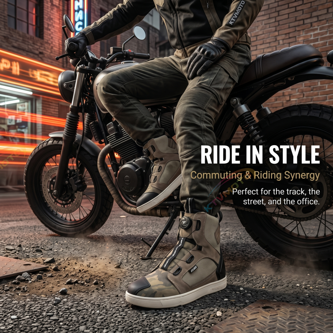 Casual motorcycle riding sneakers-K145