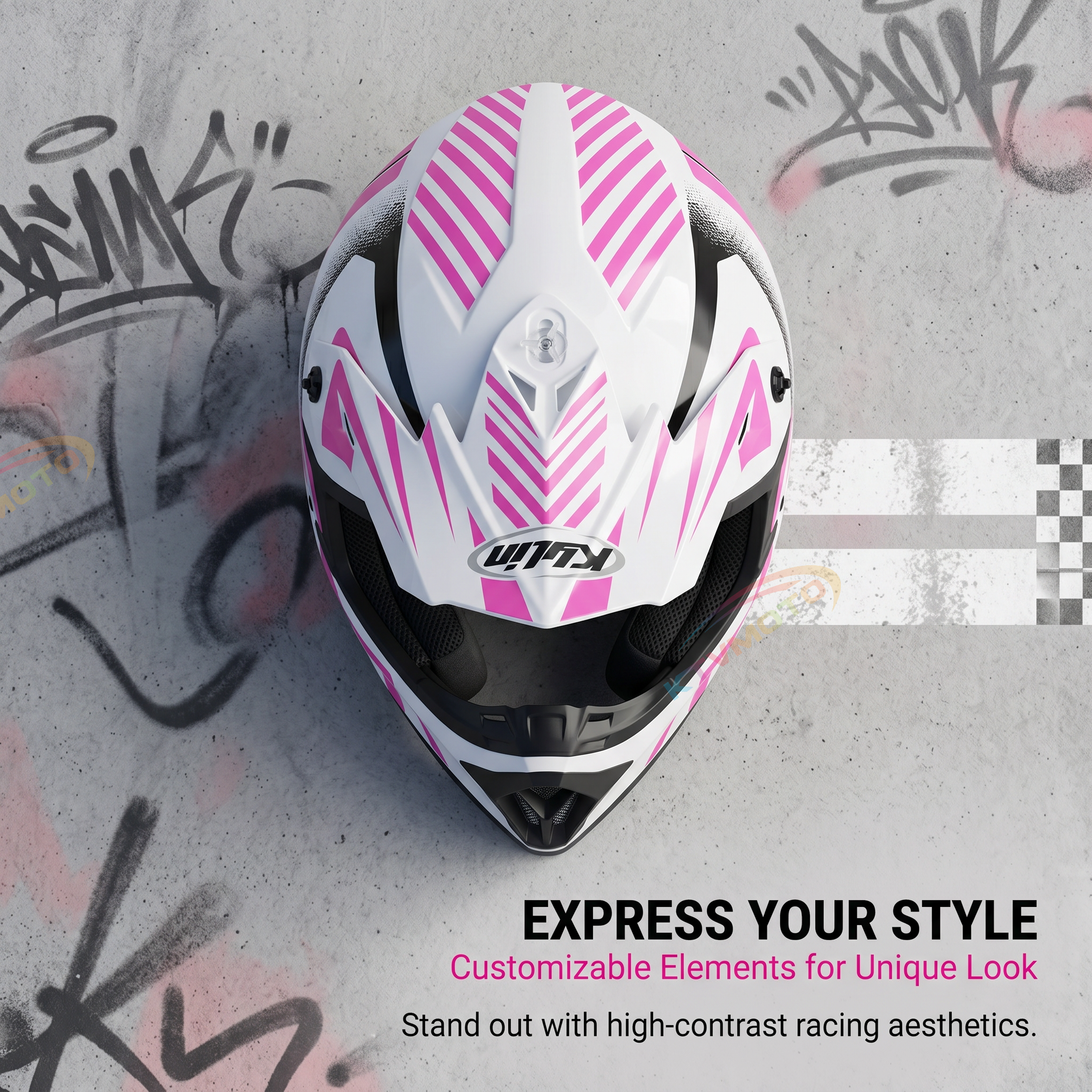 Children's full-face off-road helmet-I76
