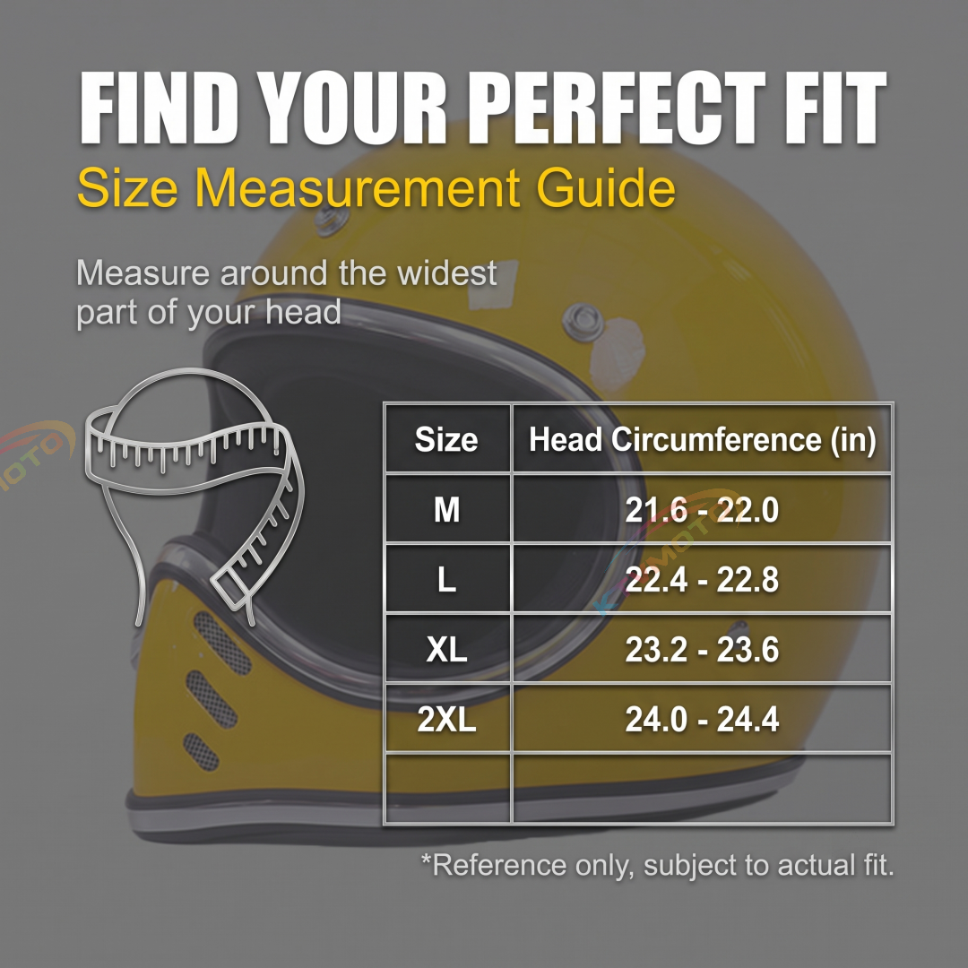 Open-style retro full-face motorcycle helmet-I137