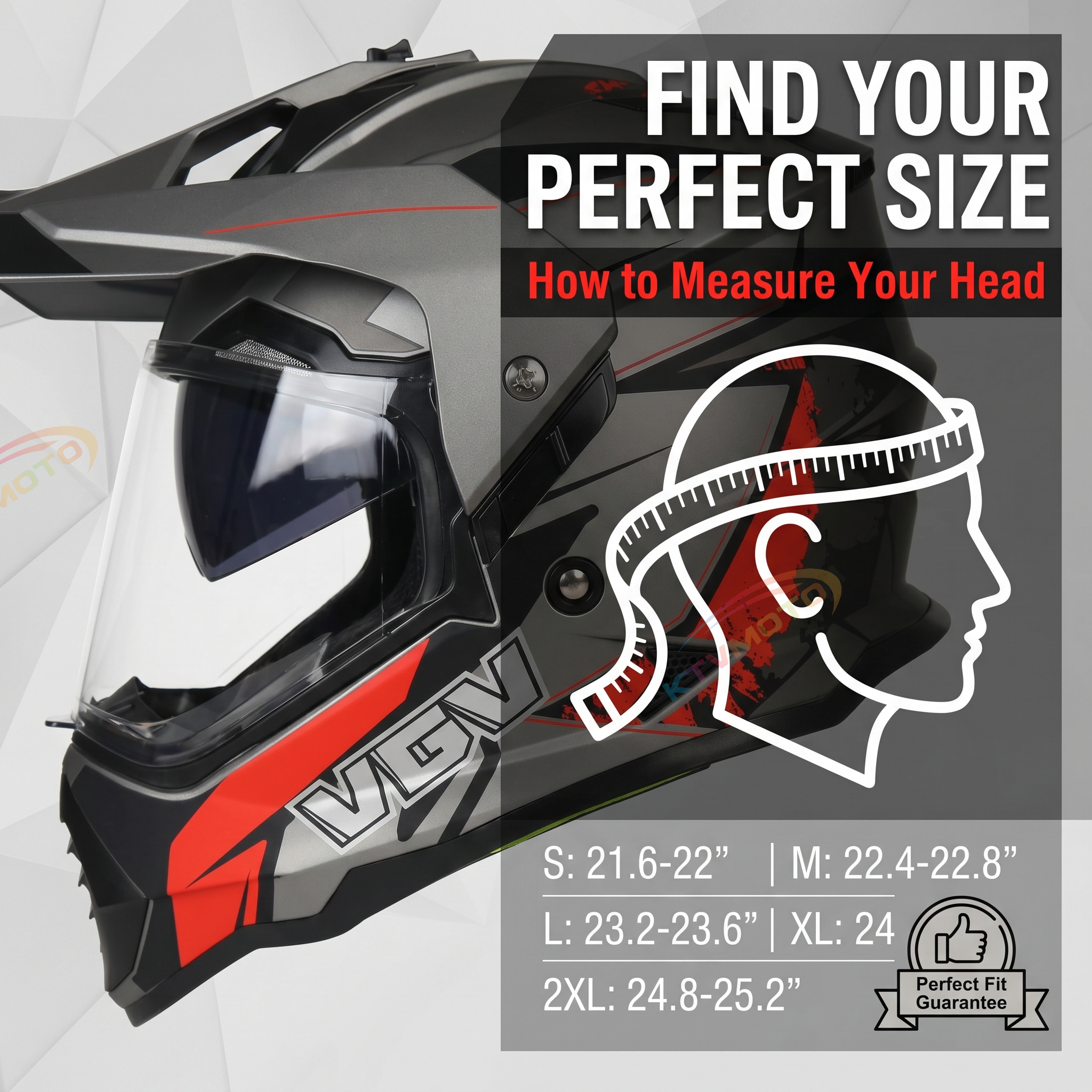 Full-face motorcycle helmet - I04