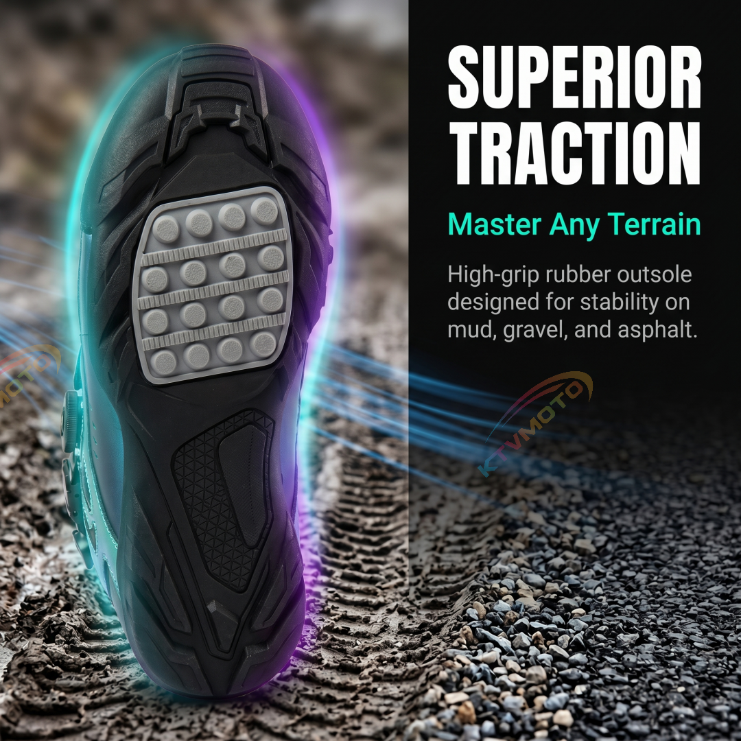 Iridescent Aurora Off-Road Motorcycle Boots-K82