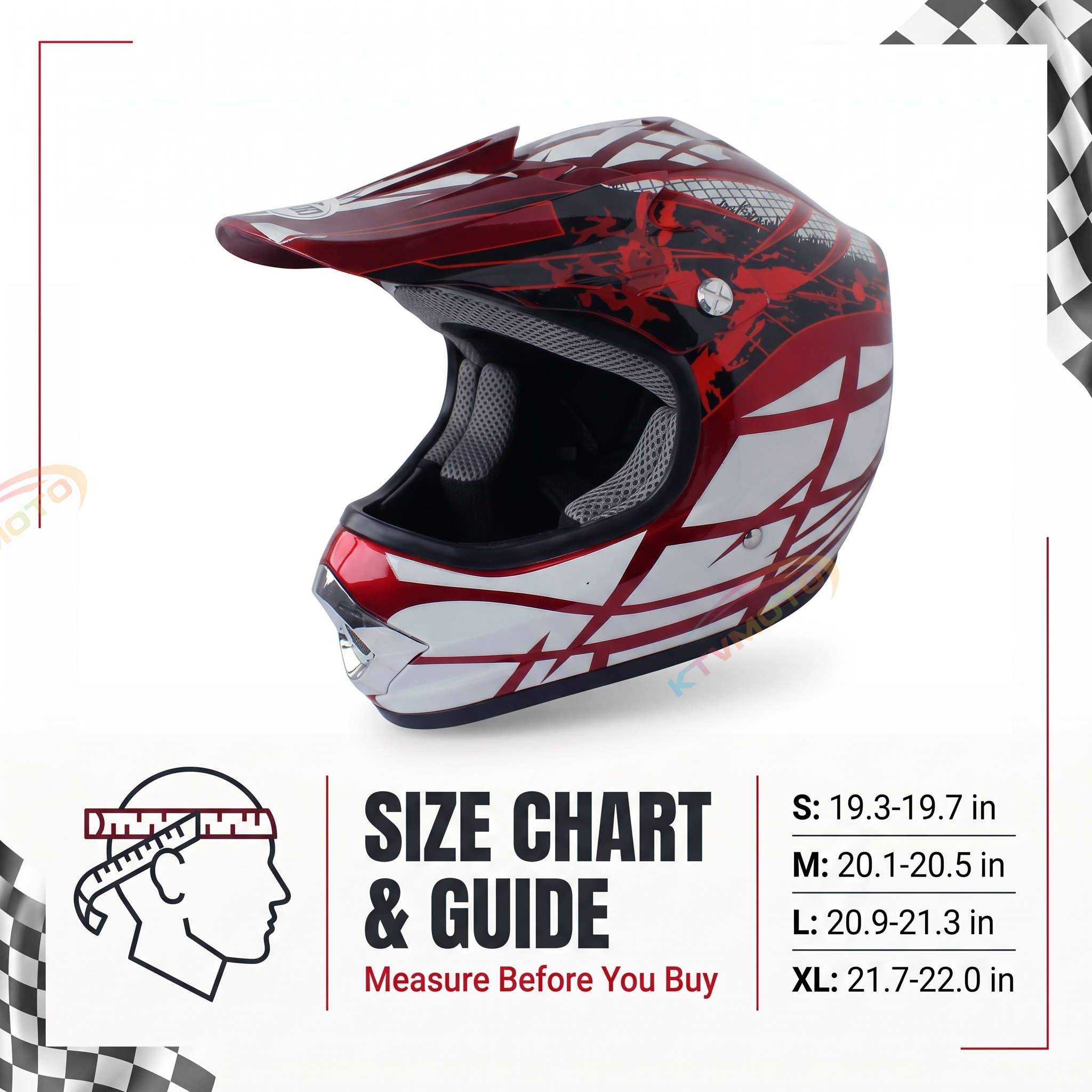 Children's Full-Face Off-Road Helmet- I109