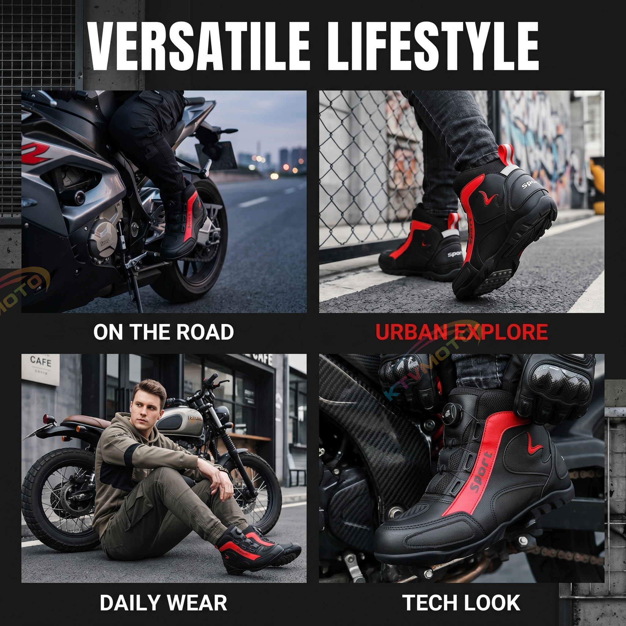 Motorcycle riding shoes-K89