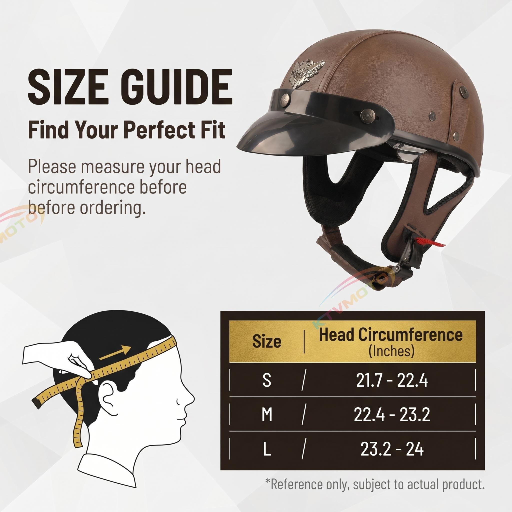 Retro cruiser motorcycle helmet with concealed inner visor-I31