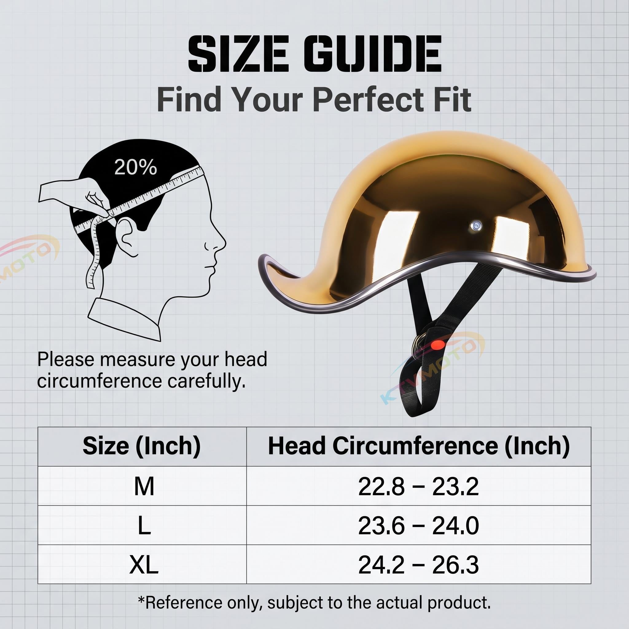 Chrome gold ducktail motorcycle half helmet-I42