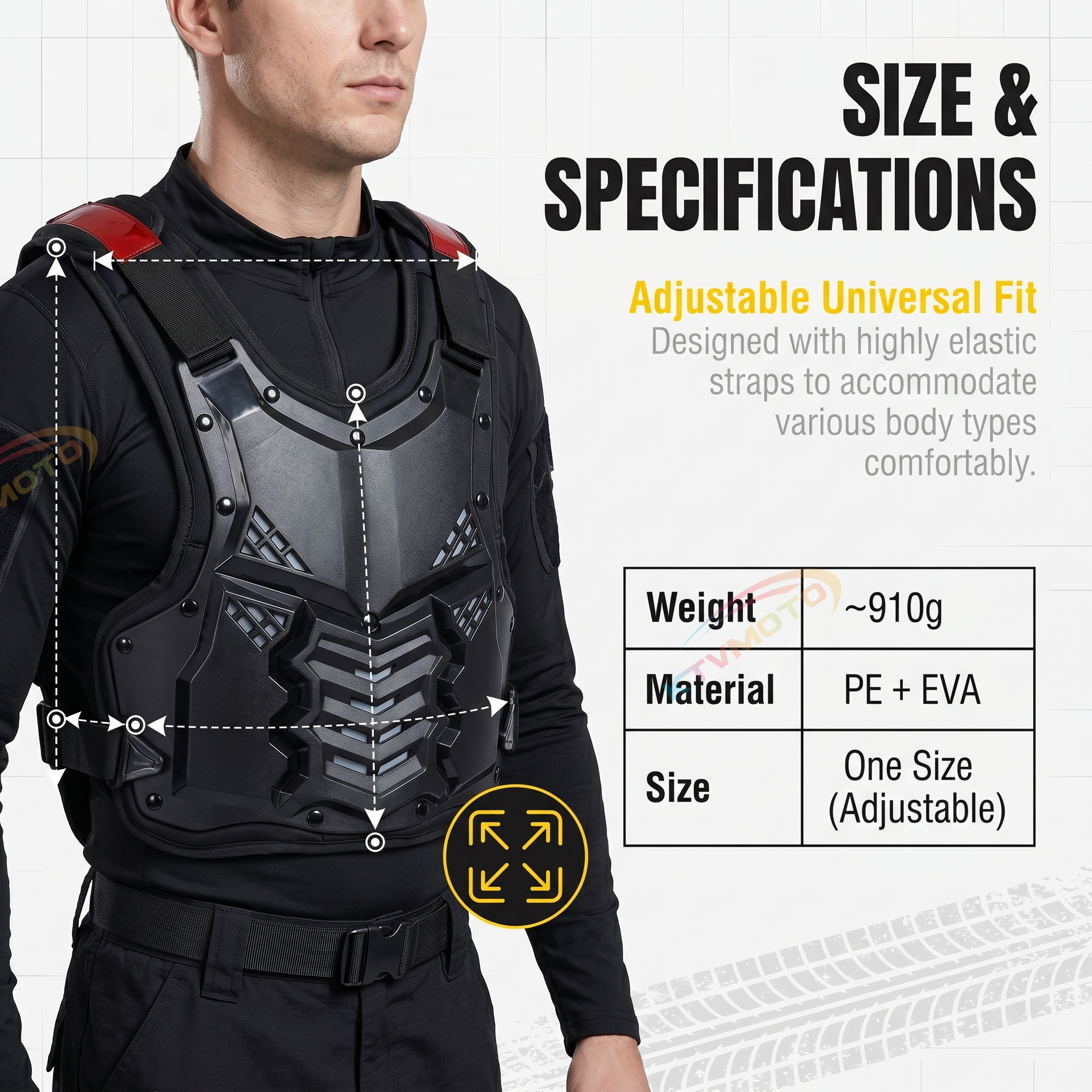 Motorcycle protective armor, off-road armor-F17
