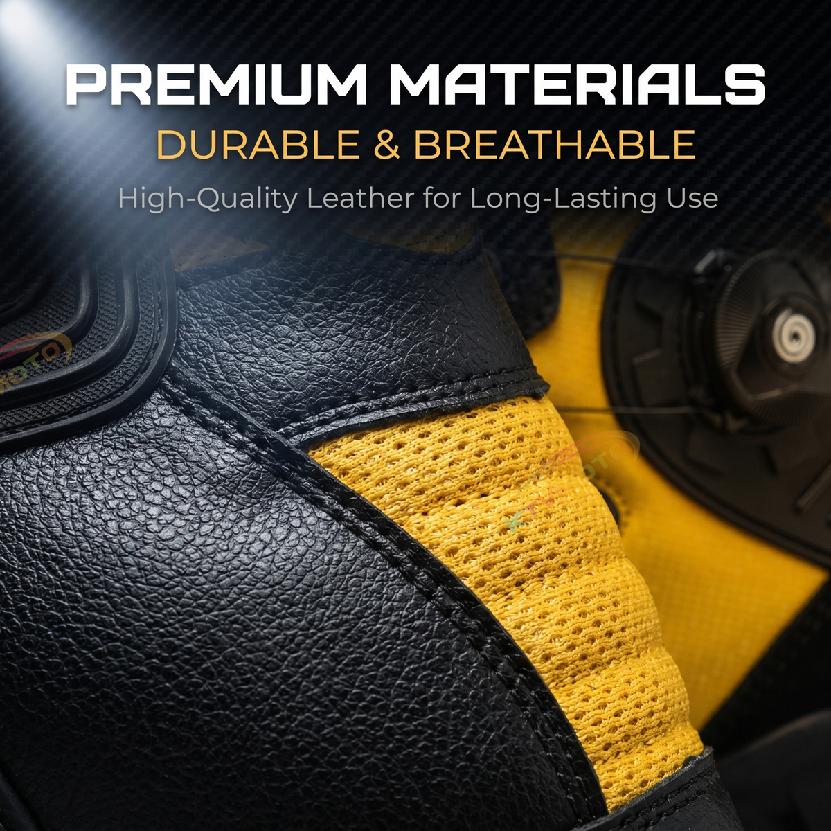 Durable motorcycle riding boots-K163
