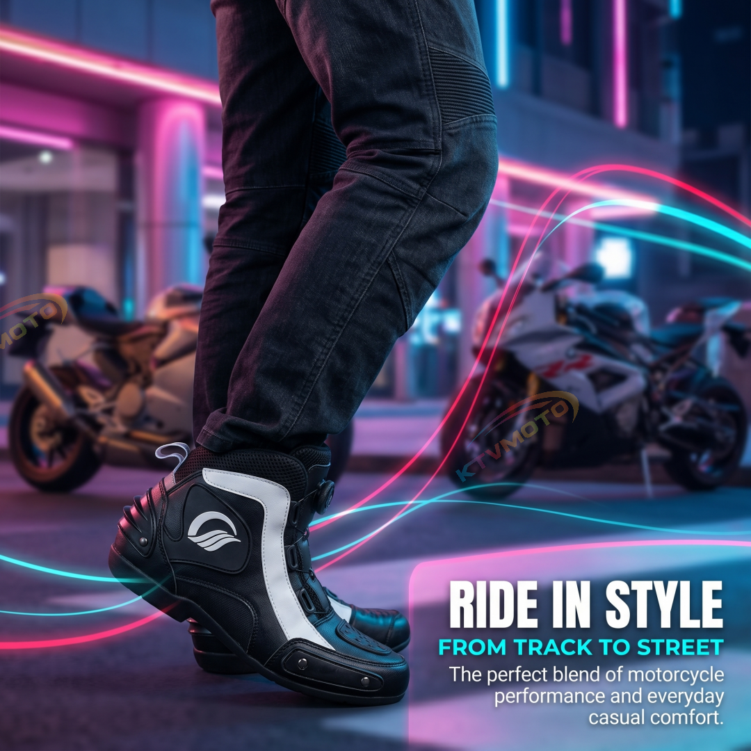 Waterproof and breathable casual motorcycle boots-K65