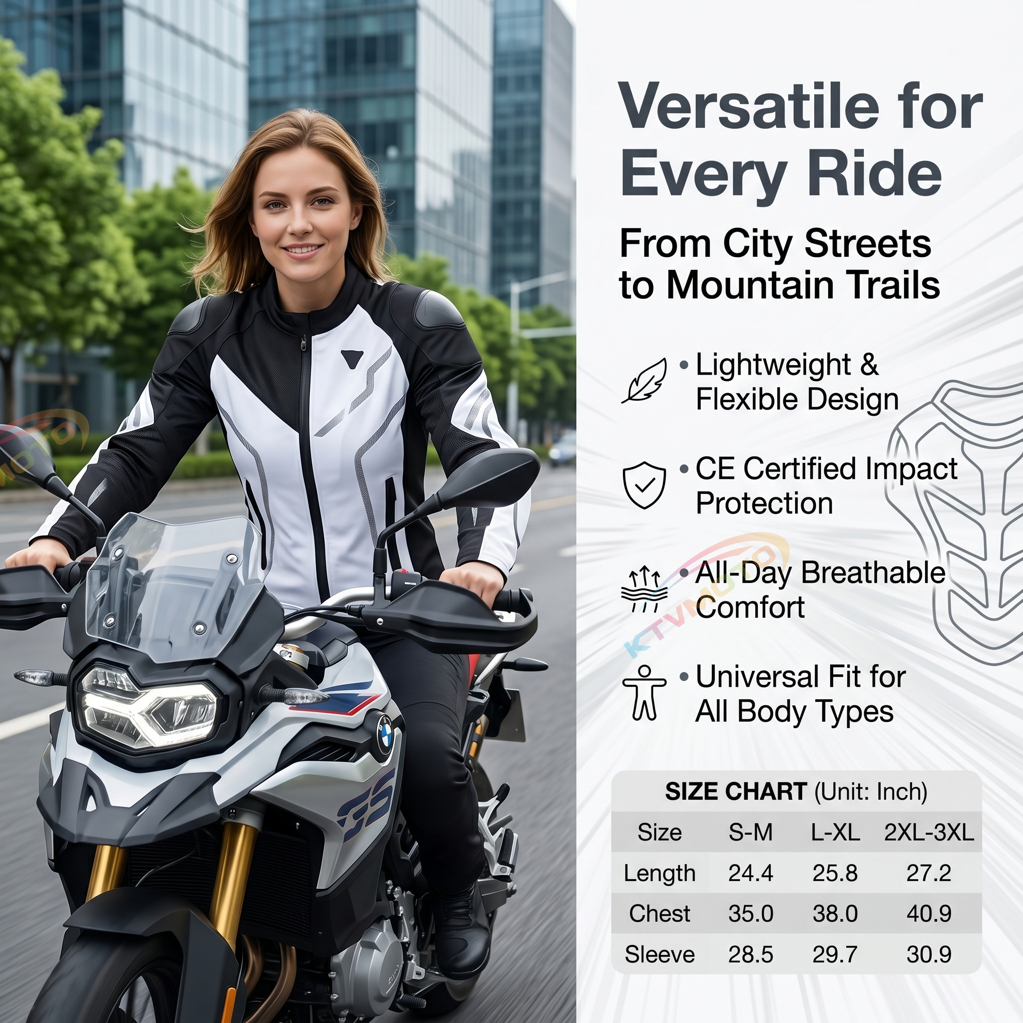 Women's breathable motorcycle riding suit-J44