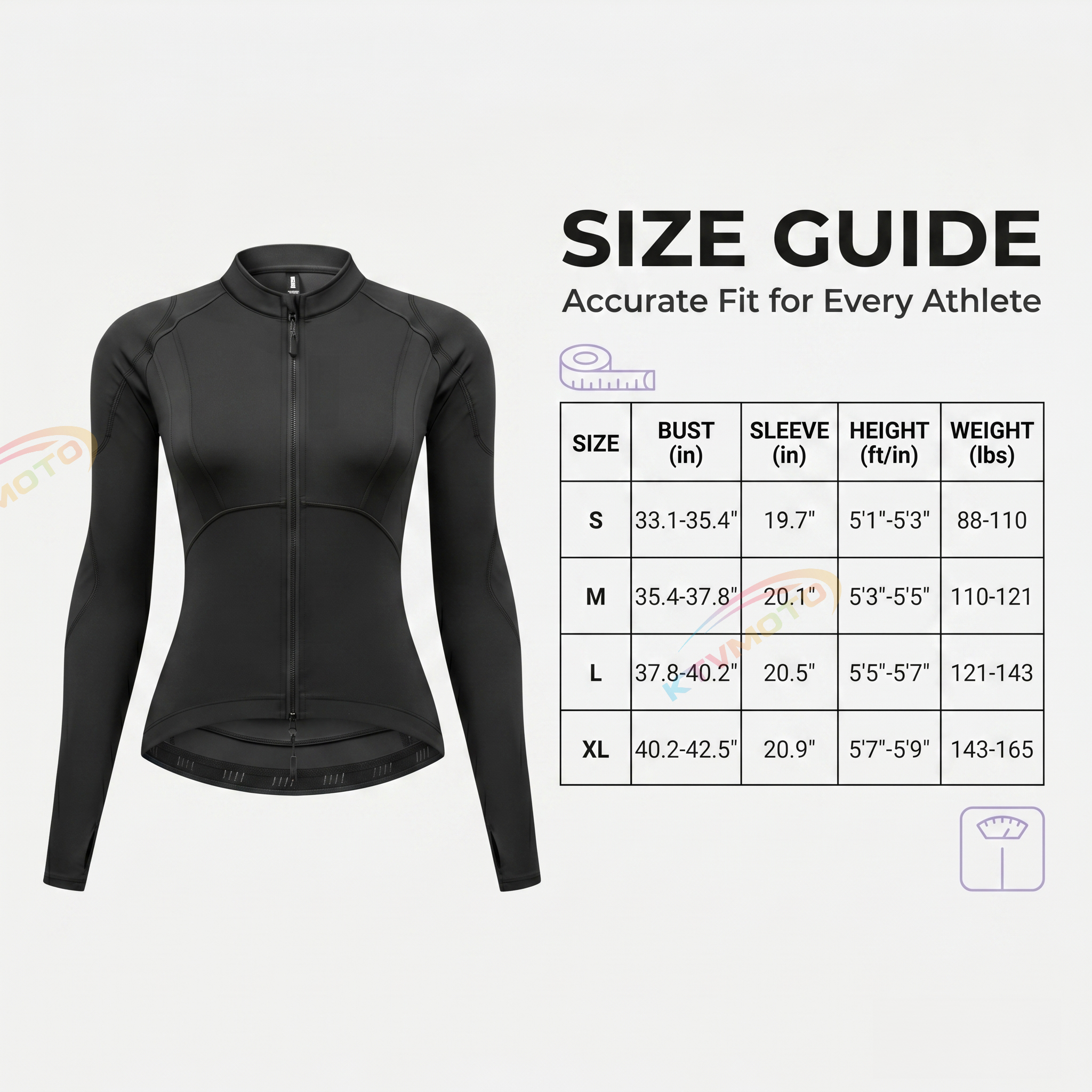 Women's slim-fit motorcycle suit-J42