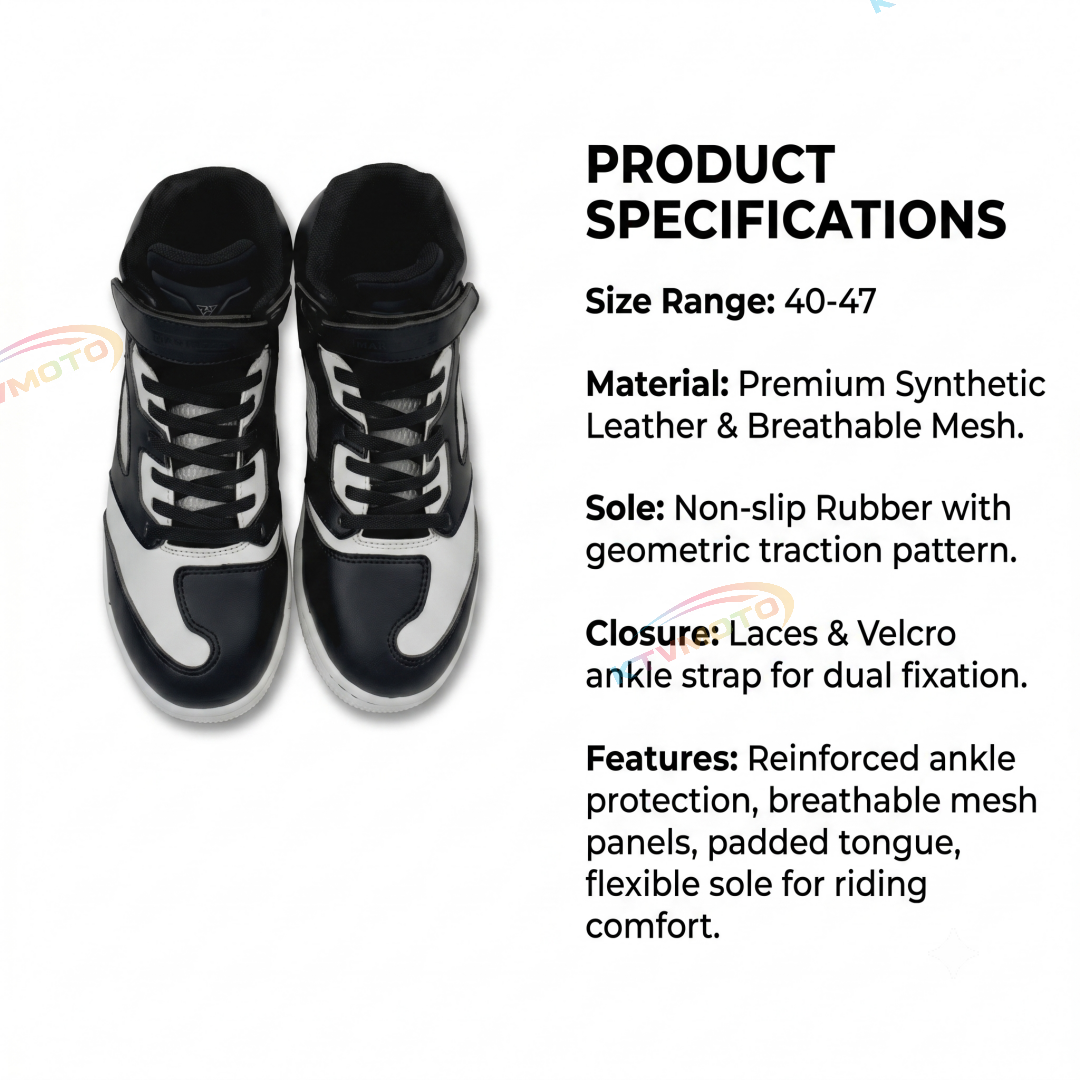 Breathable Commuter Motorcycle Casual Shoes-K43