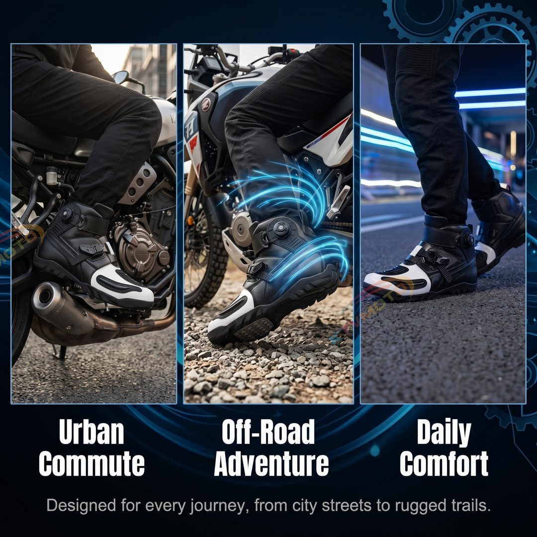 Motorcycle Touring and Off-Road Riding Boots-K85