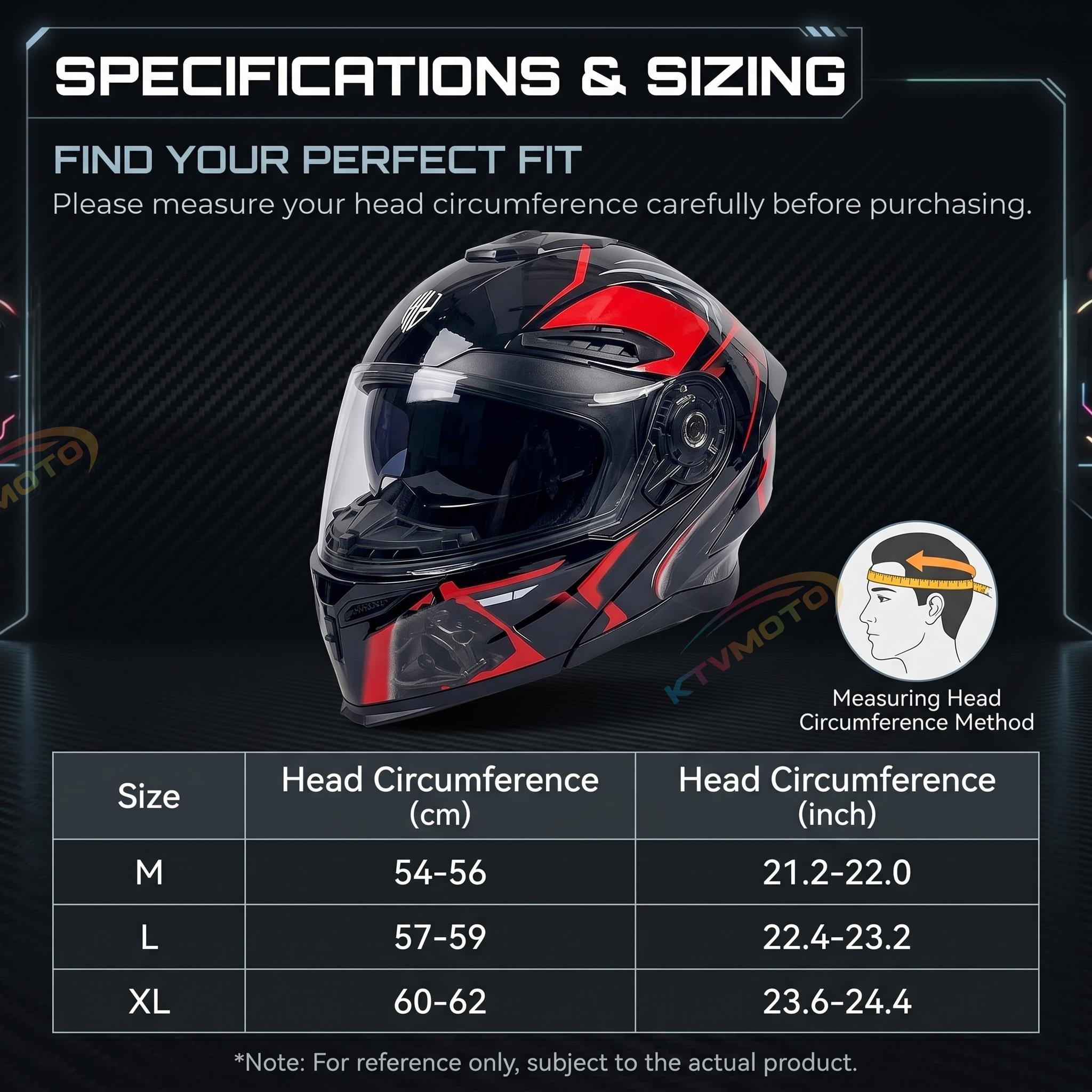 Flip-top motorcycle helmet, dual-lens full-face helmet-I65