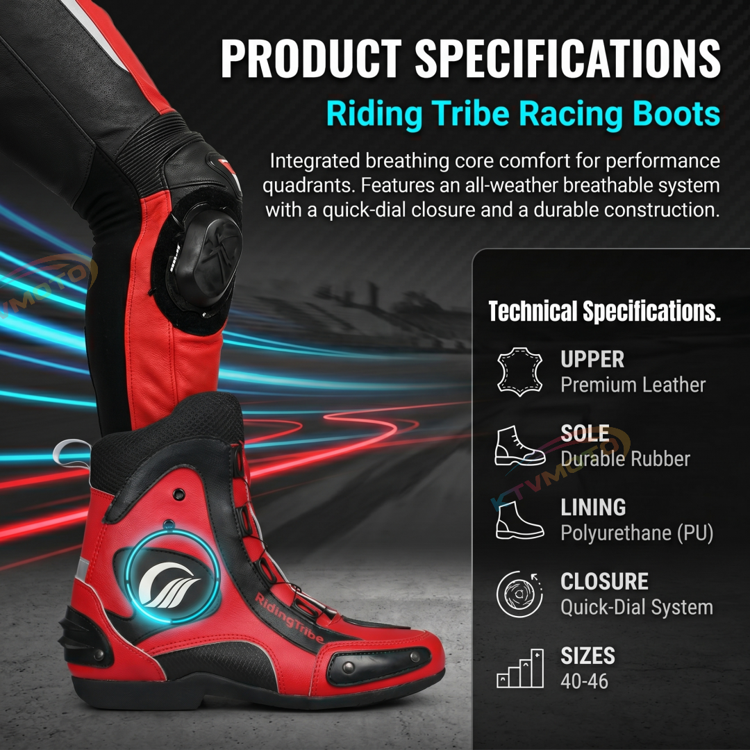 Motorcycle protective short racing boots-K66