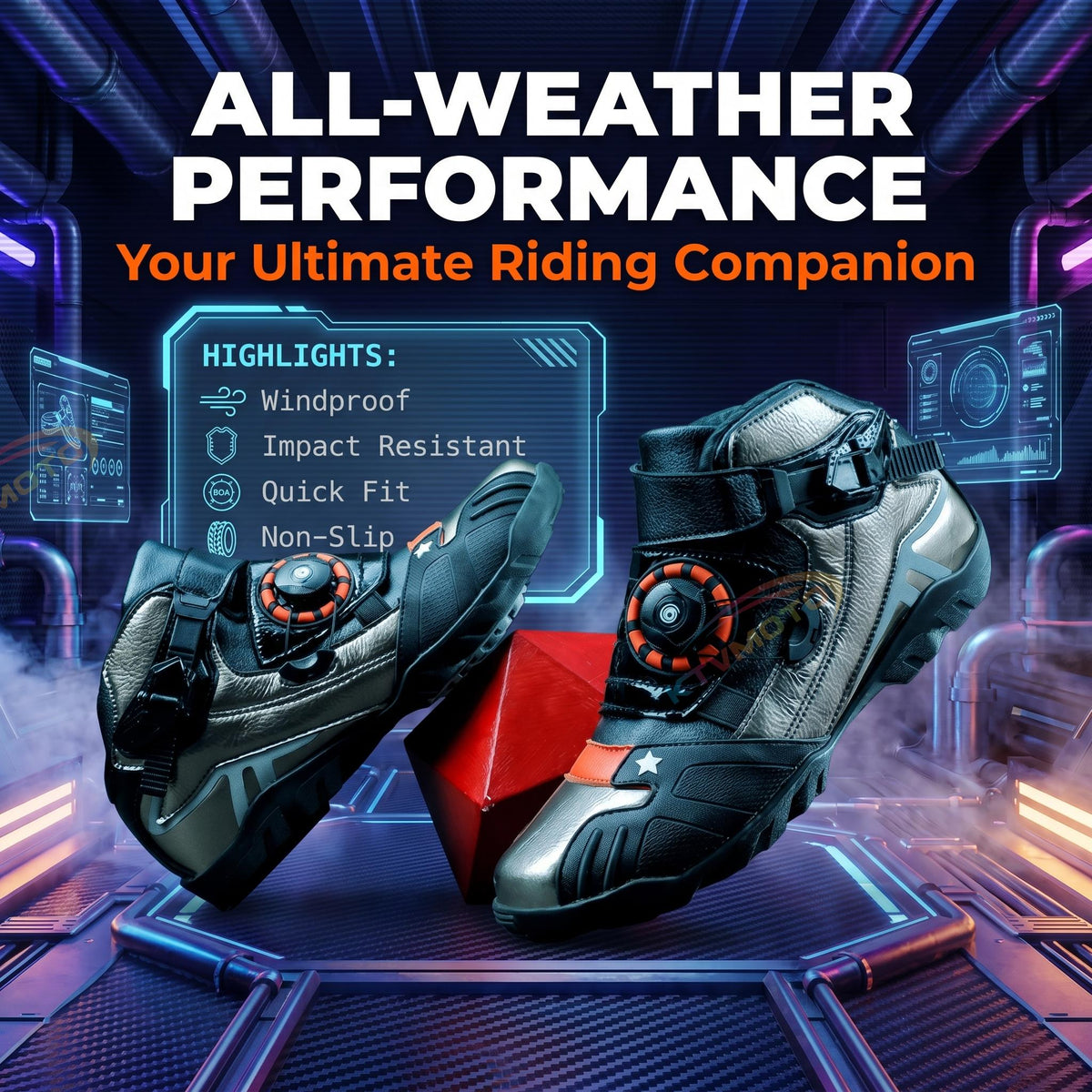 Motorcycle riding shoes for autumn and winter-K160