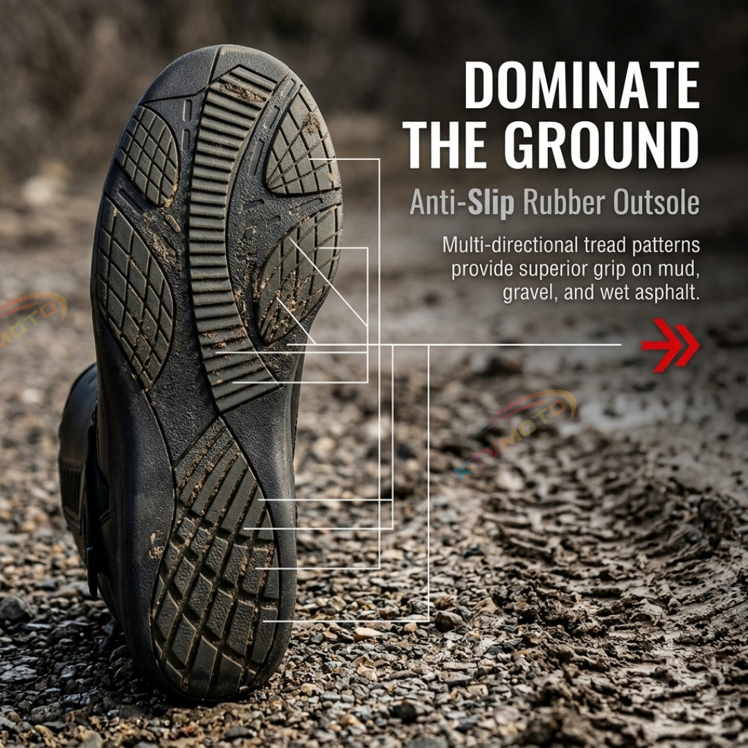 Mid-Length Off-Road Motorcycle Boots-K42