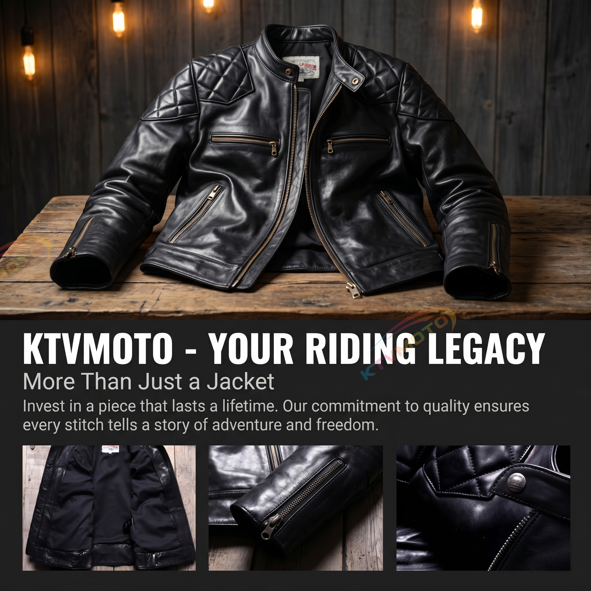 Beckham casual genuine leather jacket -A23