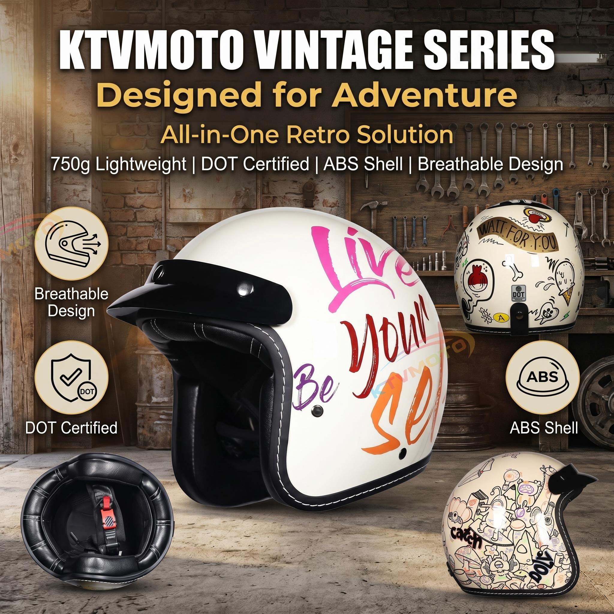 Open-face motorcycle helmet with sun visor-I21