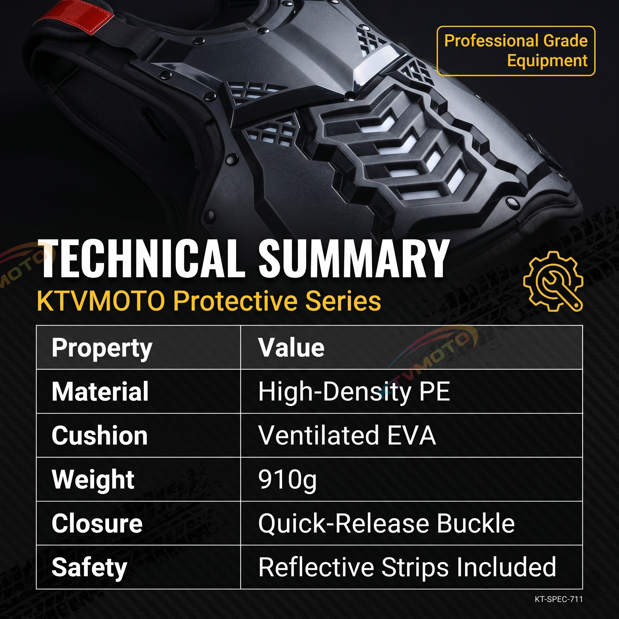 Motorcycle protective armor, off-road armor-F17