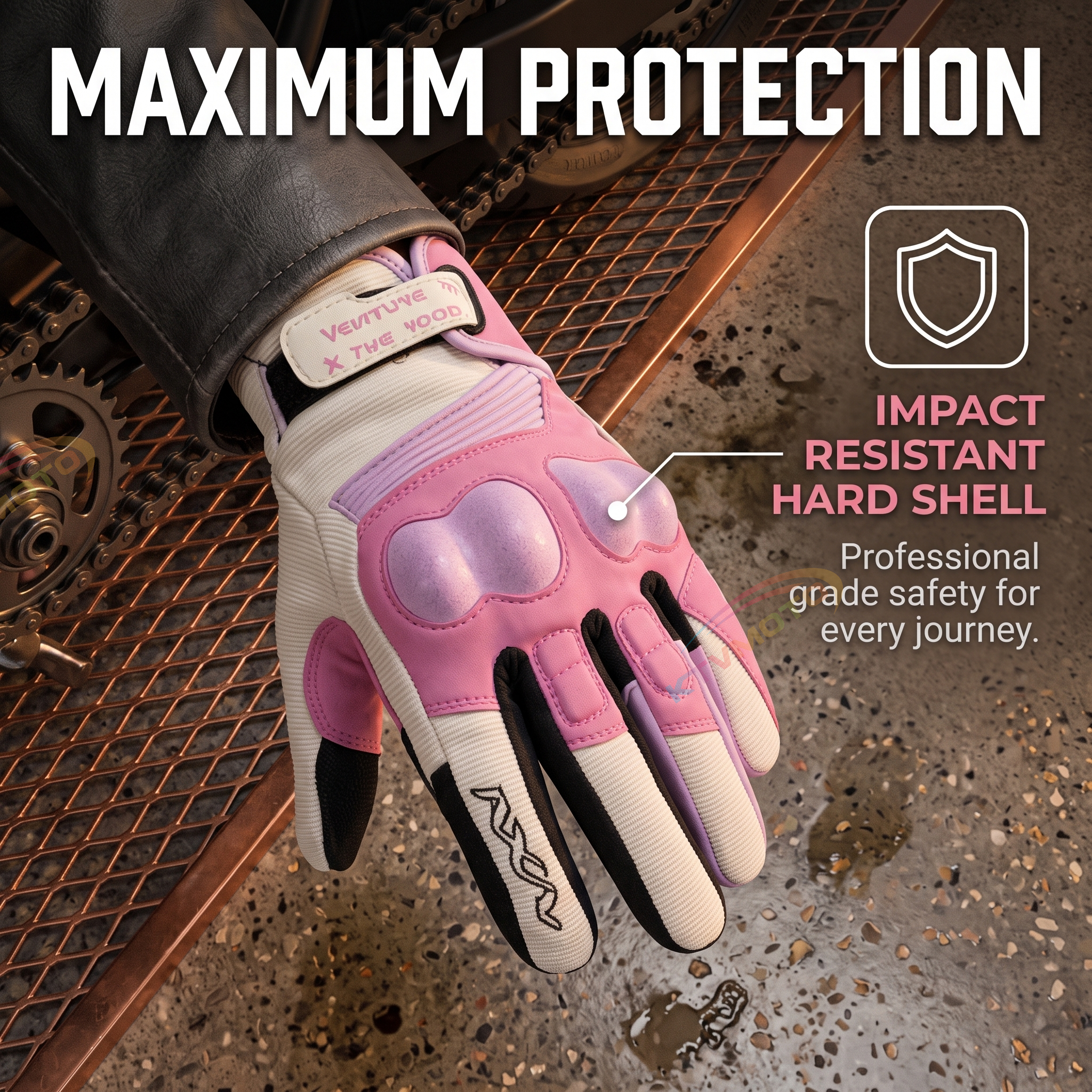 Retro motorcycle glove touchscreen-G75