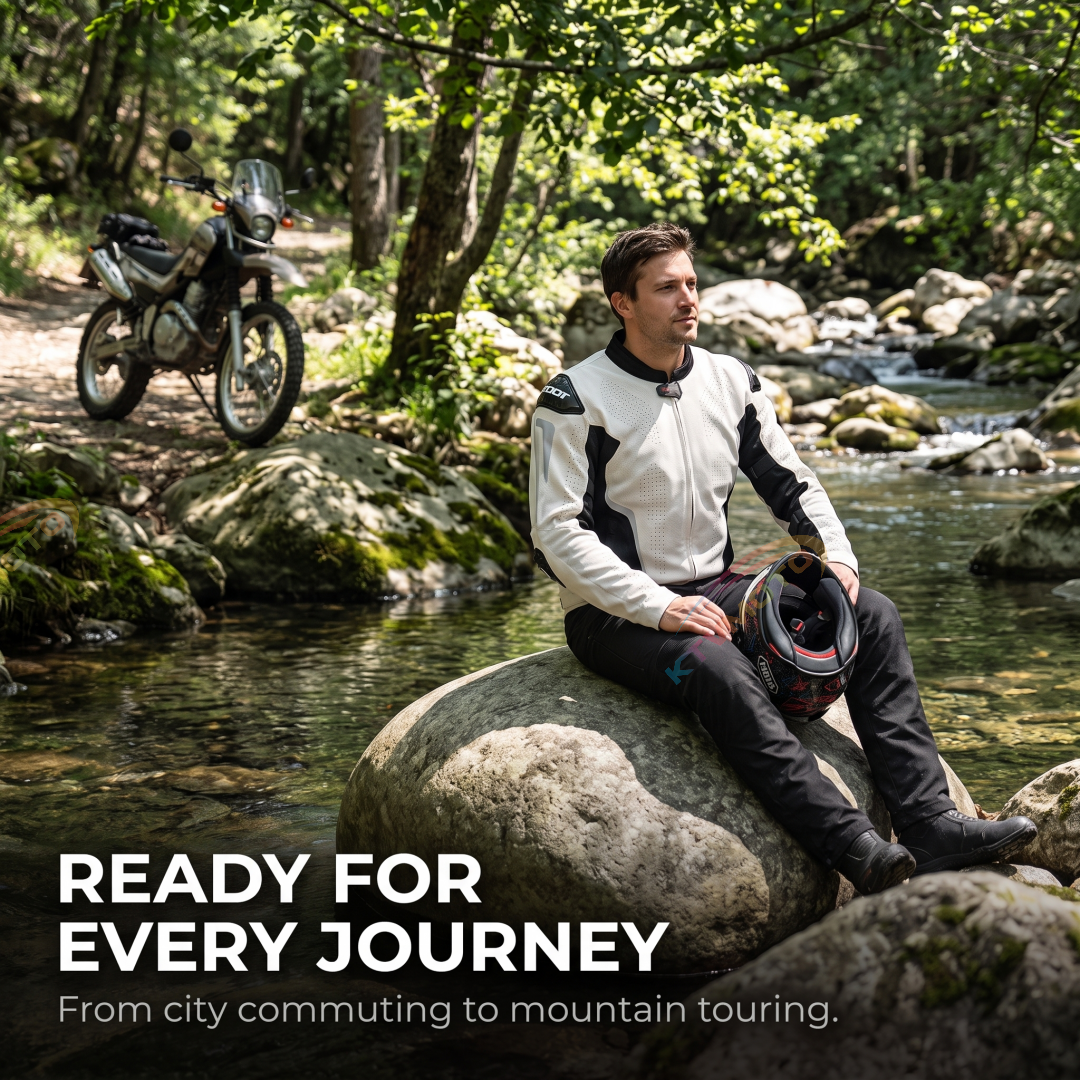 Breathable Mesh Commuter Motorcycle Riding Jacket for Summer-J61