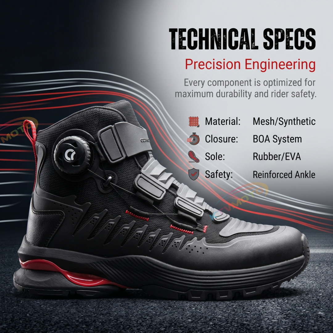 Motorcycle Mesh Riding Boots-K37