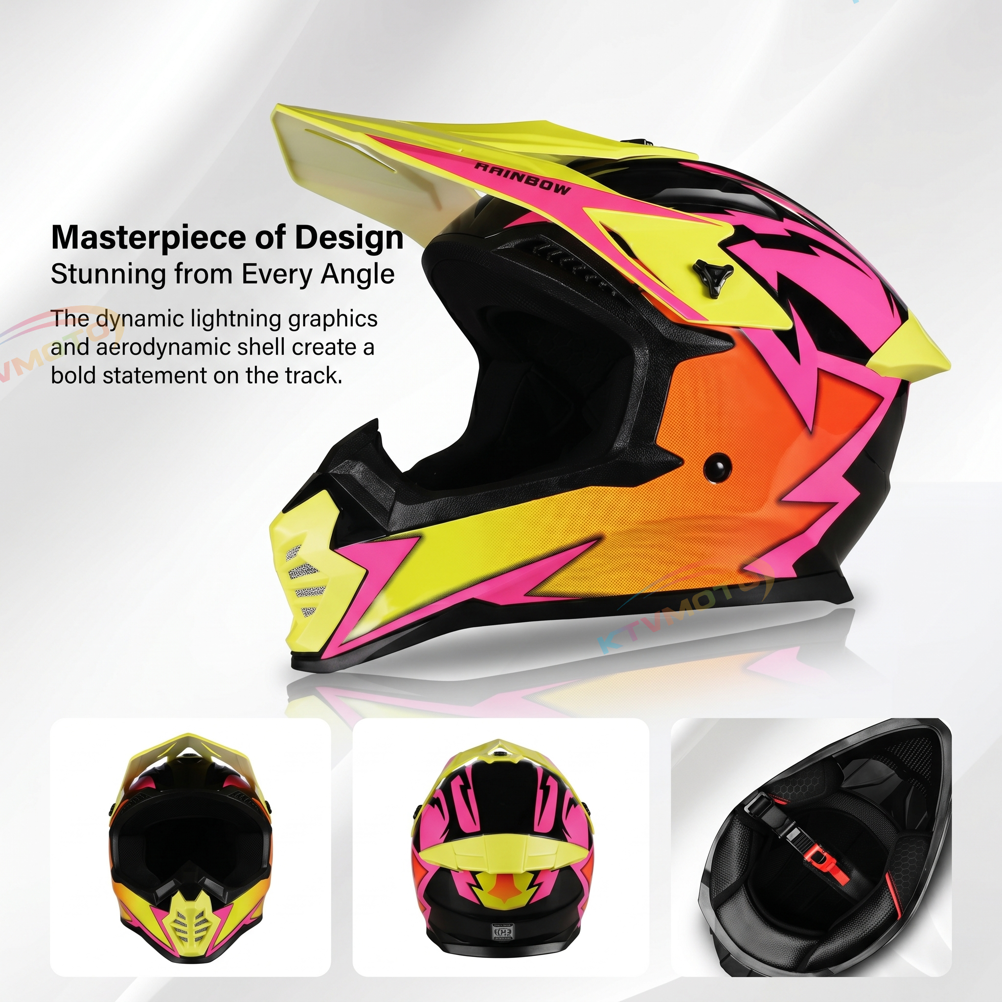 Full-face motorcycle helmet-I98