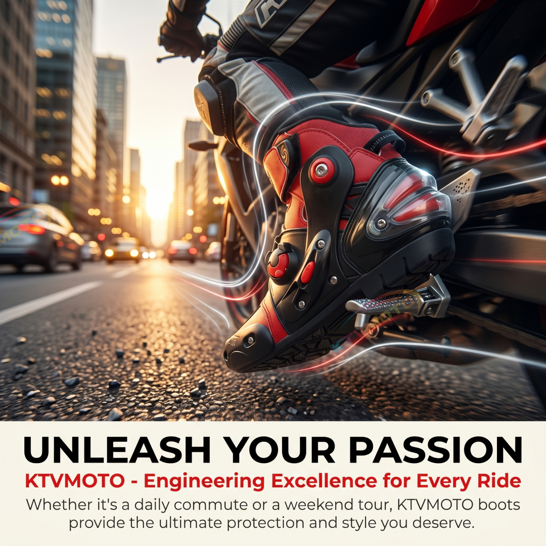 Lightweight and stylish motorcycle racing boots-K63