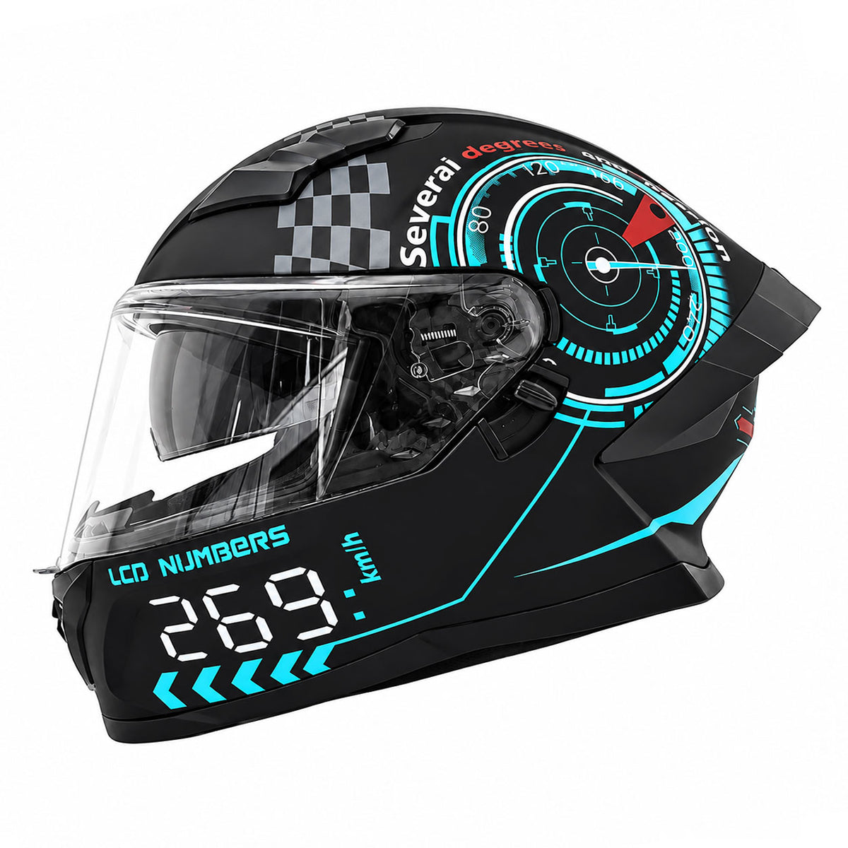 Tech graffiti full-face motorcycle helmet-I48
