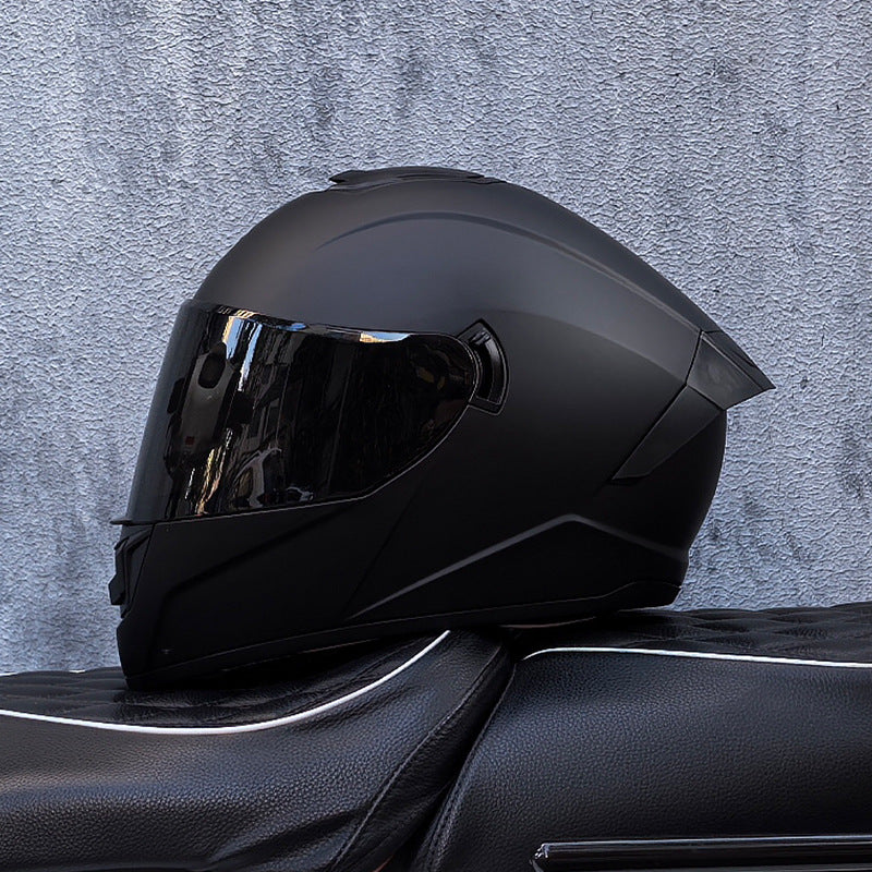Dual-visor street helmet for sportbikes-I157