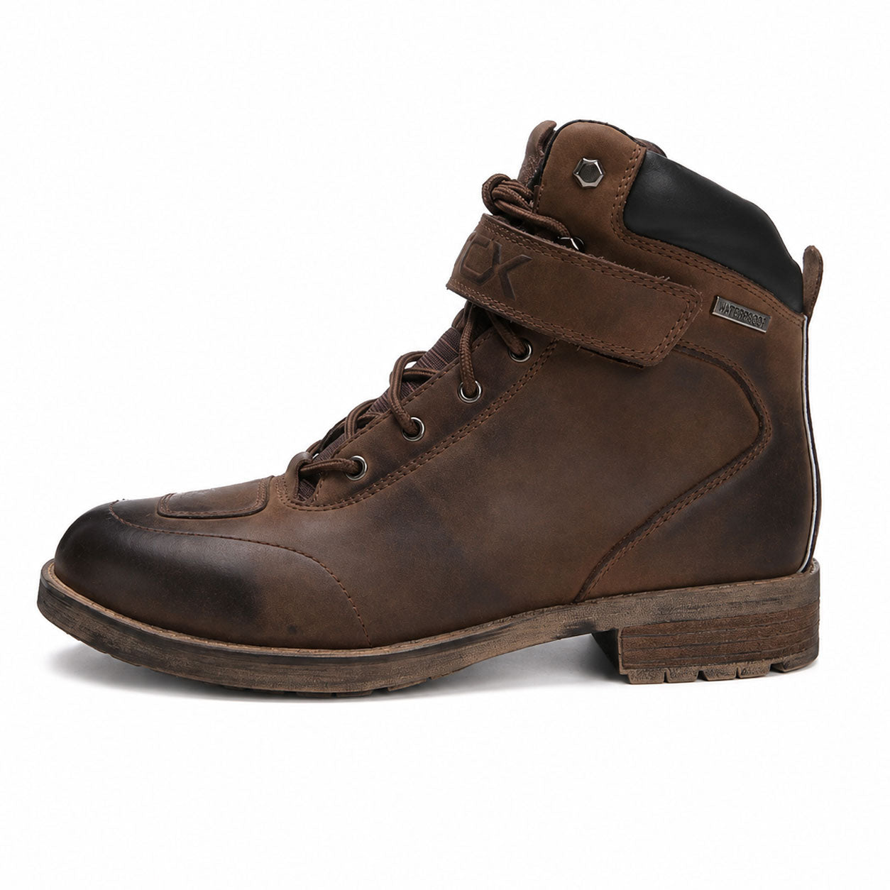 Retro motorcycle leather waterproof riding boots-K171