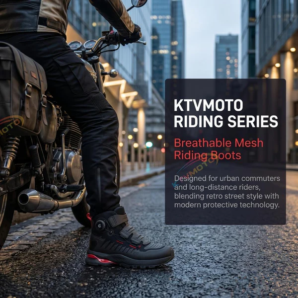 Motorcycle Mesh Riding Boots-K37