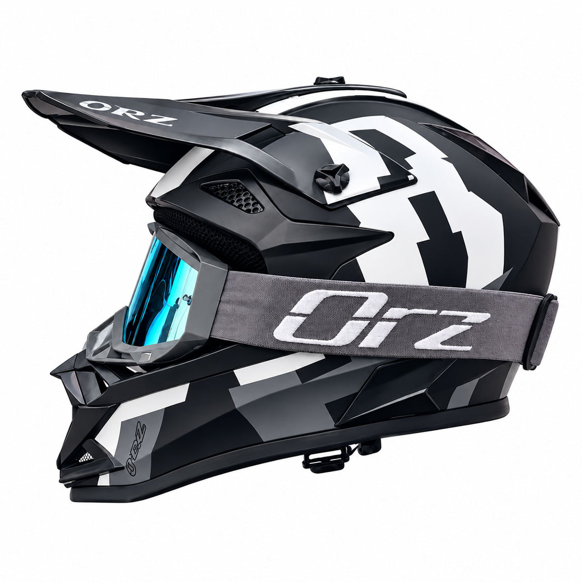KTVMOTO Off-Road Motocross Helmet with Goggles for Dirt Bike Riding-I257