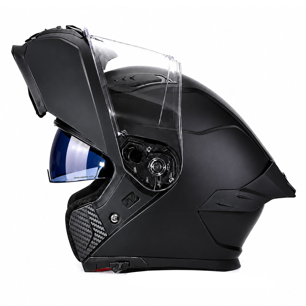 Flip-Up Modular Motorcycle Helmet — Dual Visors-I88