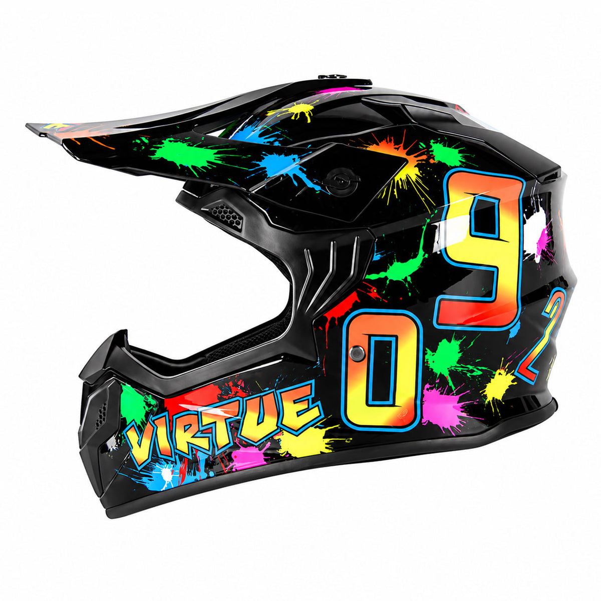 Graffiti Motocross Full Helmet-I83
