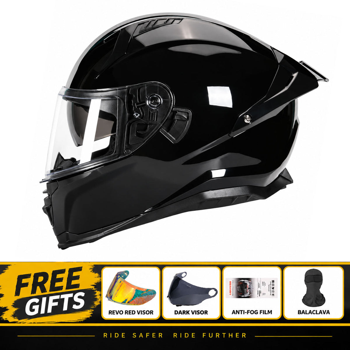DOT-Certified Trendy Full-Face Motorcycle Helmets for Couples-I301