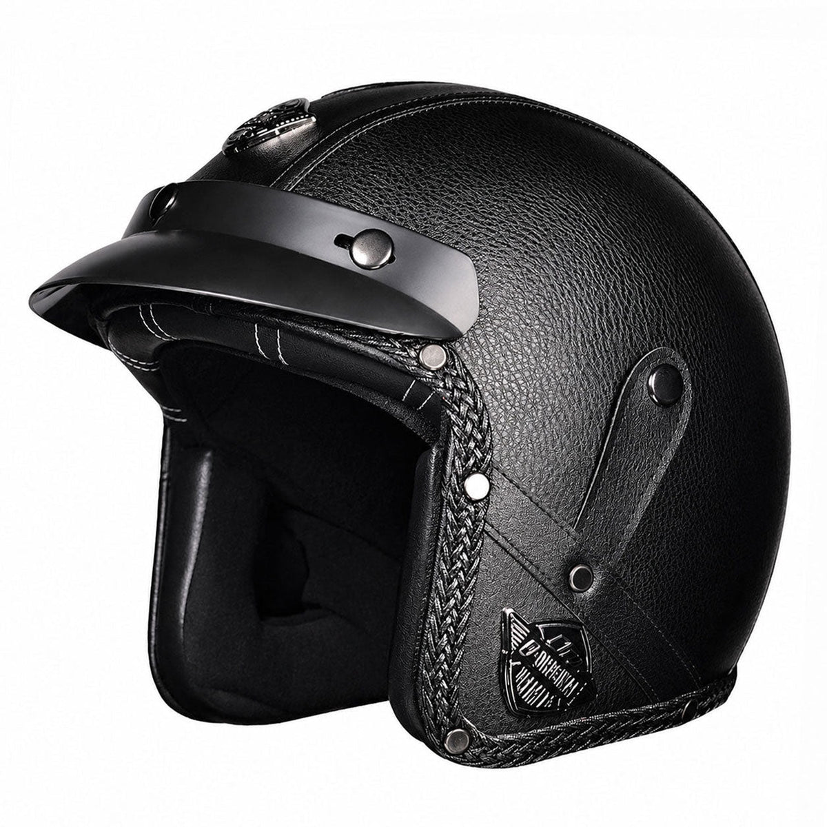 KTVMOTO Retro lightweight open-face motorcycle helmet-I26
