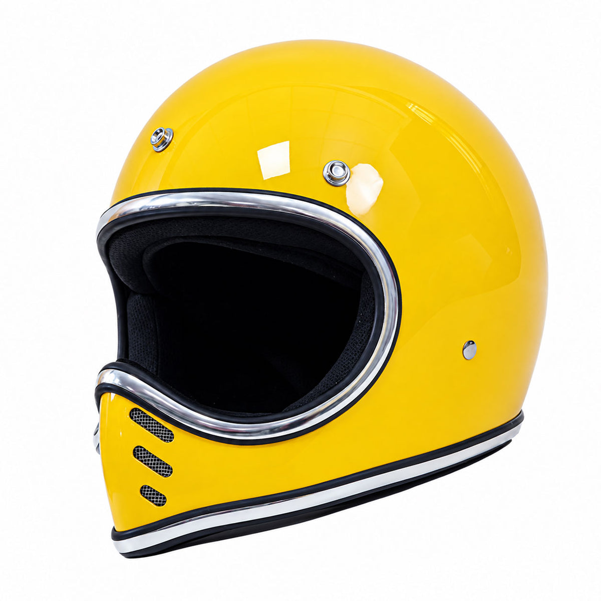 Open-style retro full-face motorcycle helmet-I137