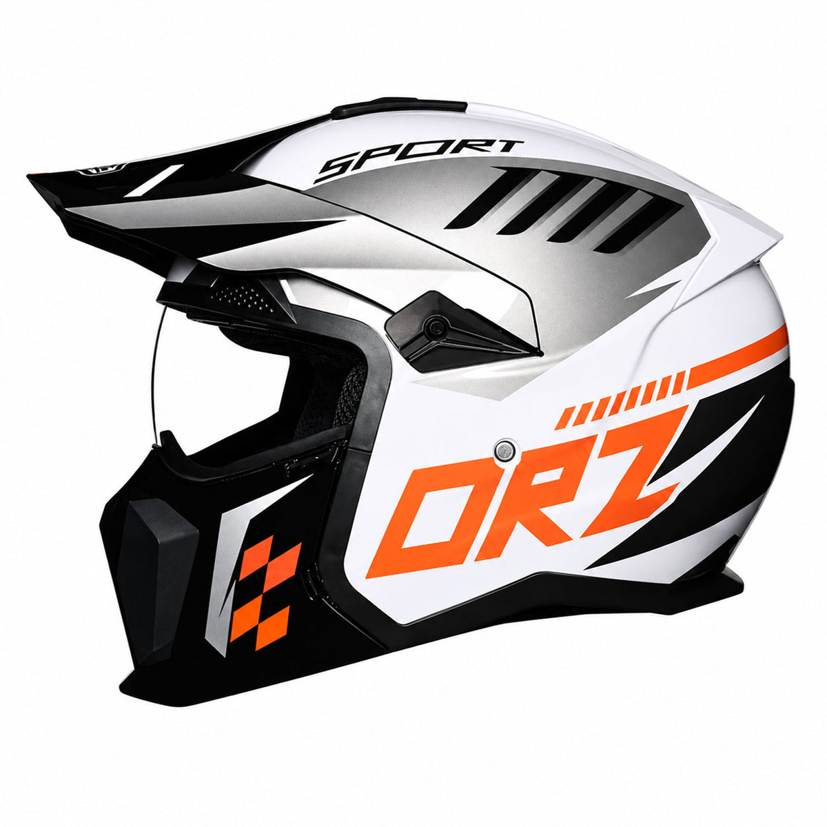 KTVMOTO Off-Road Motocross Helmet with Peak Visor for Dirt Bike Riding-I239