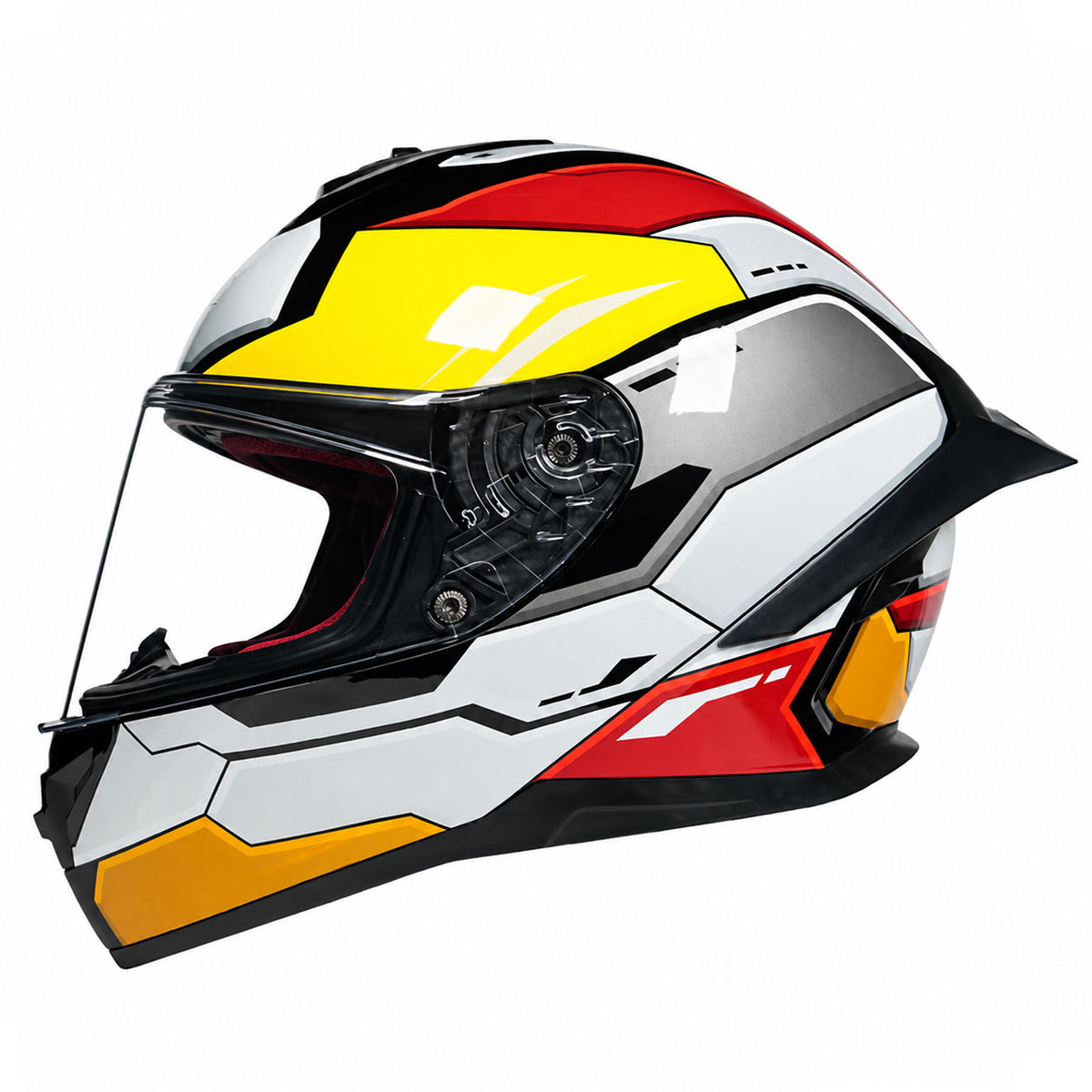 KTVMOTO Full Face Motorcycle Helmet with Clear Visor for Street Riding-I231