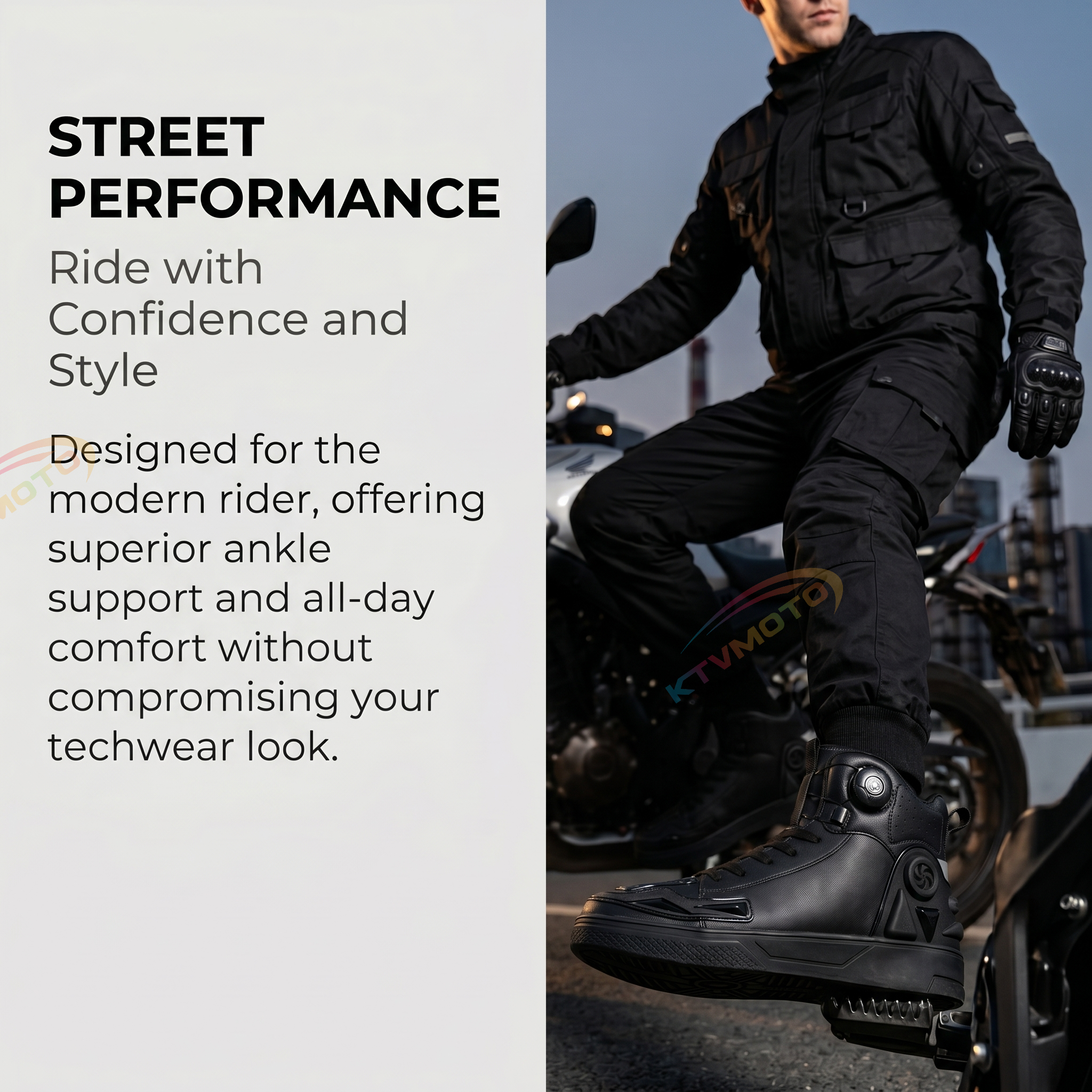 Waterproof motorcycle riding shoes-K52