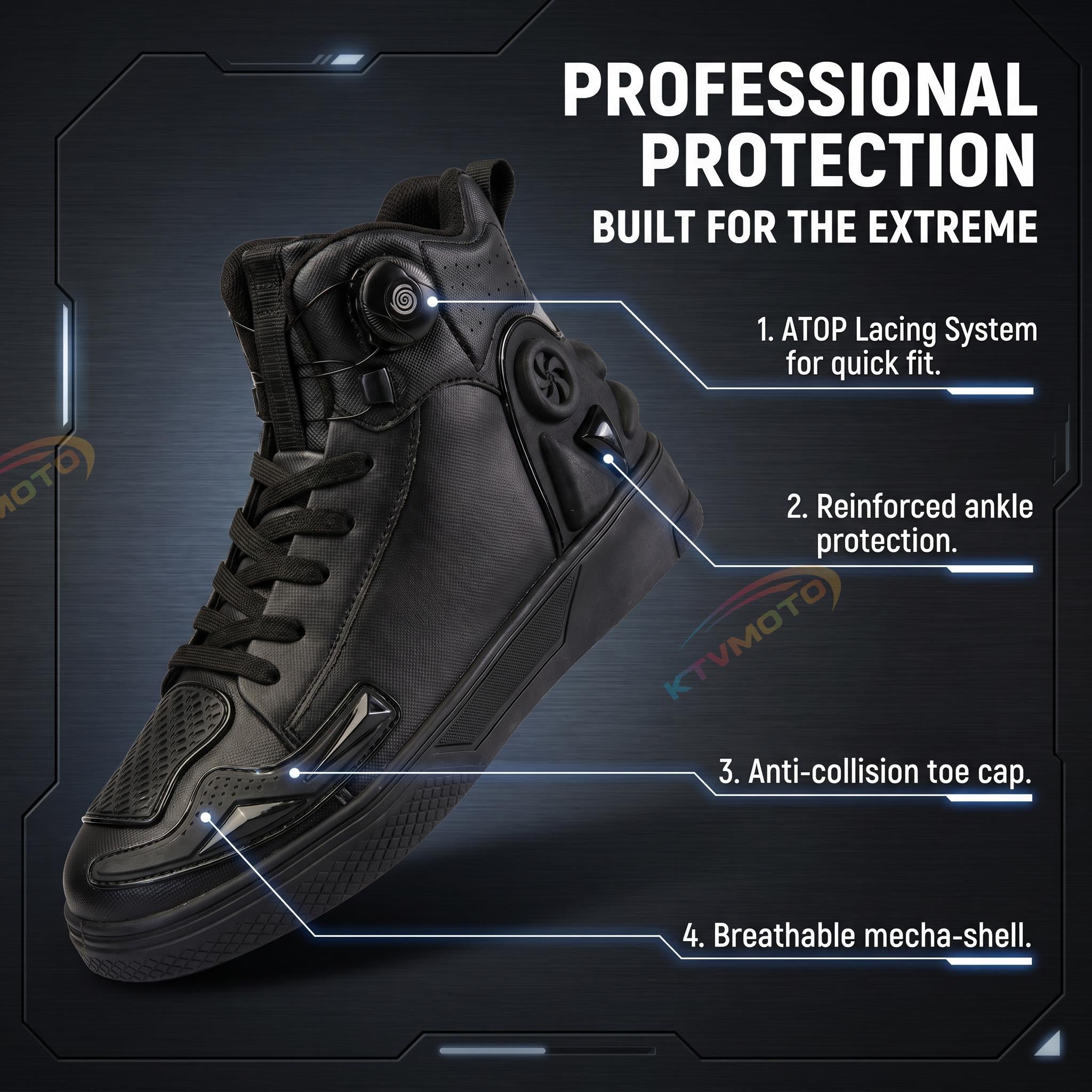 Waterproof motorcycle riding shoes-K52