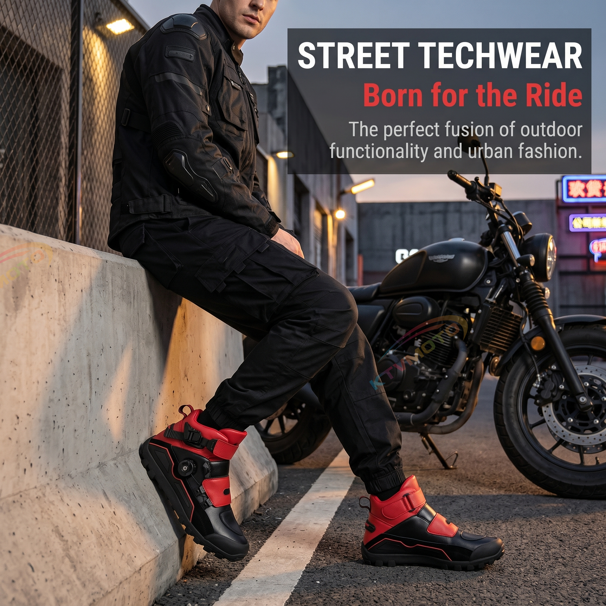 Motorcycle riding shoes-K138