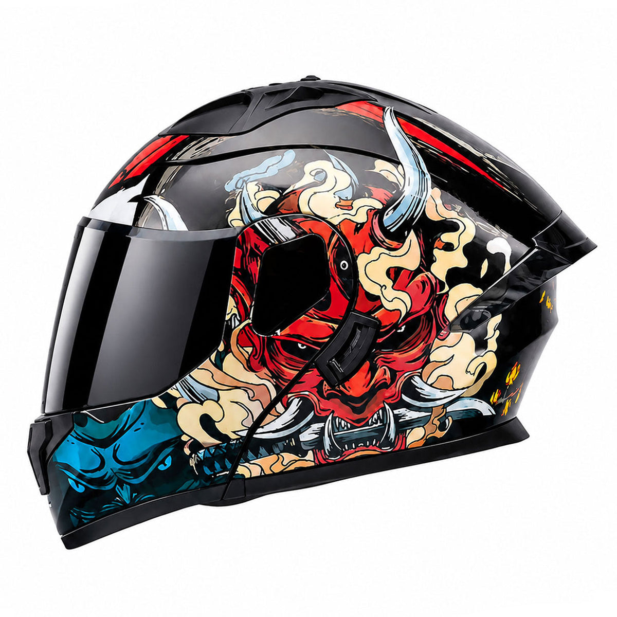 Cool modular motorcycle helmet with dual visors-I184
