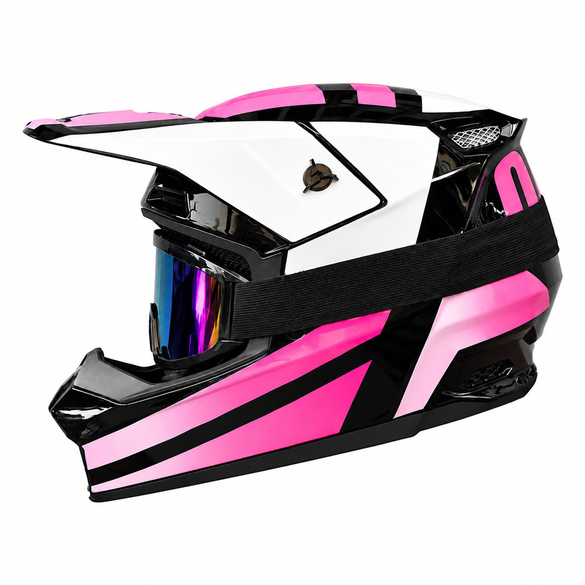 Racing Motocross Full-Face Helmet with Goggles-I171
